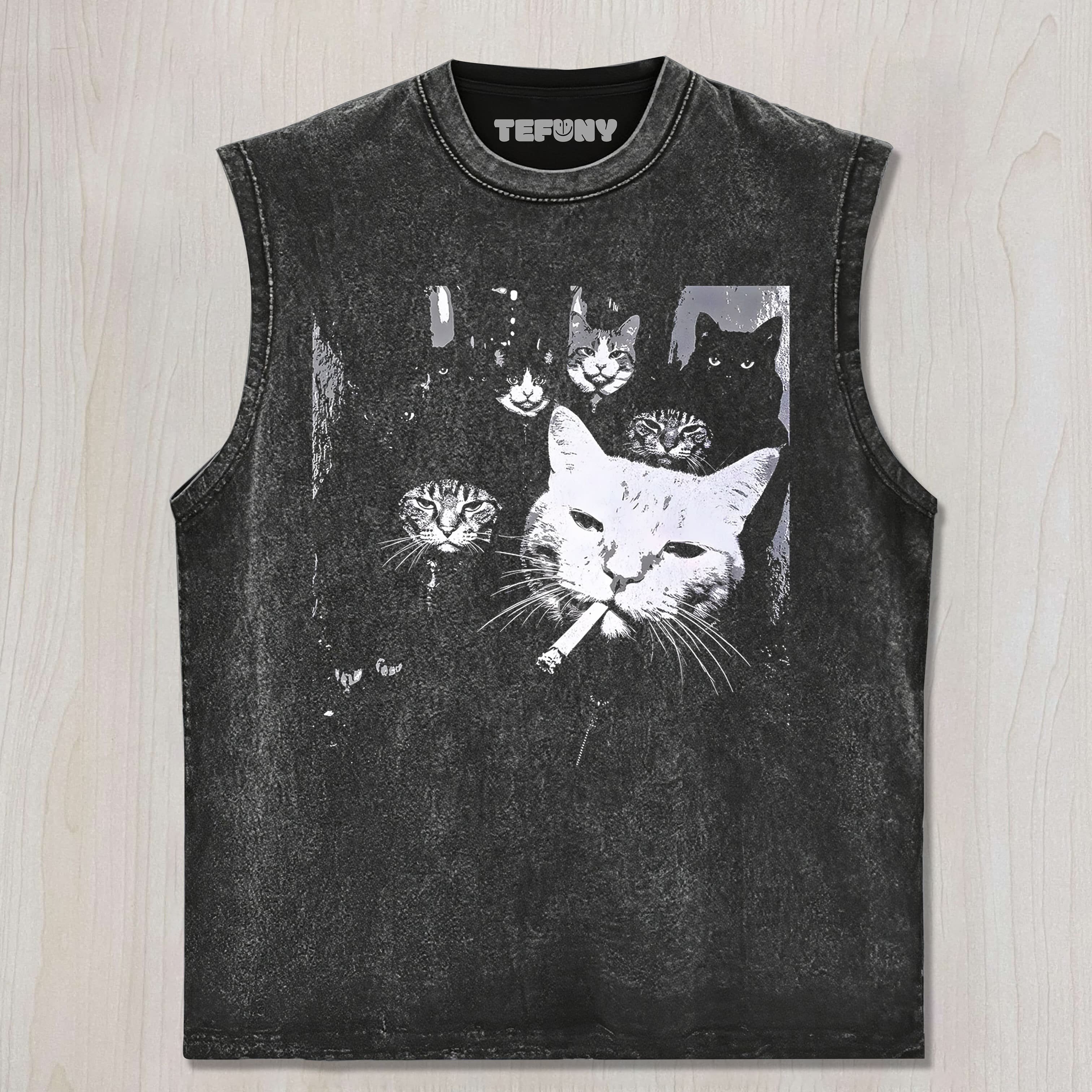 GANGSTER CAT UNISEX TEE, TANK TOP, LAYERED LS, SWEATSHIRT & HOODIE