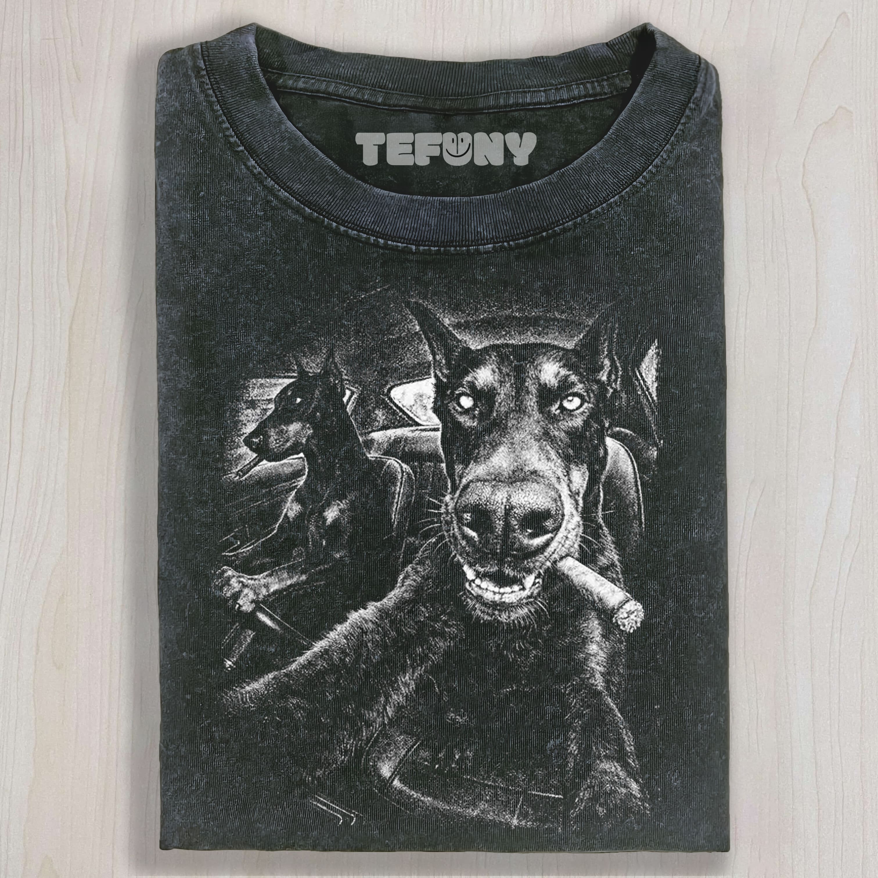 GANGSTER DOGS SMOKING UNISEX TEE, TANK TOP, LAYERED LS, SWEATSHIRT & HOODIE