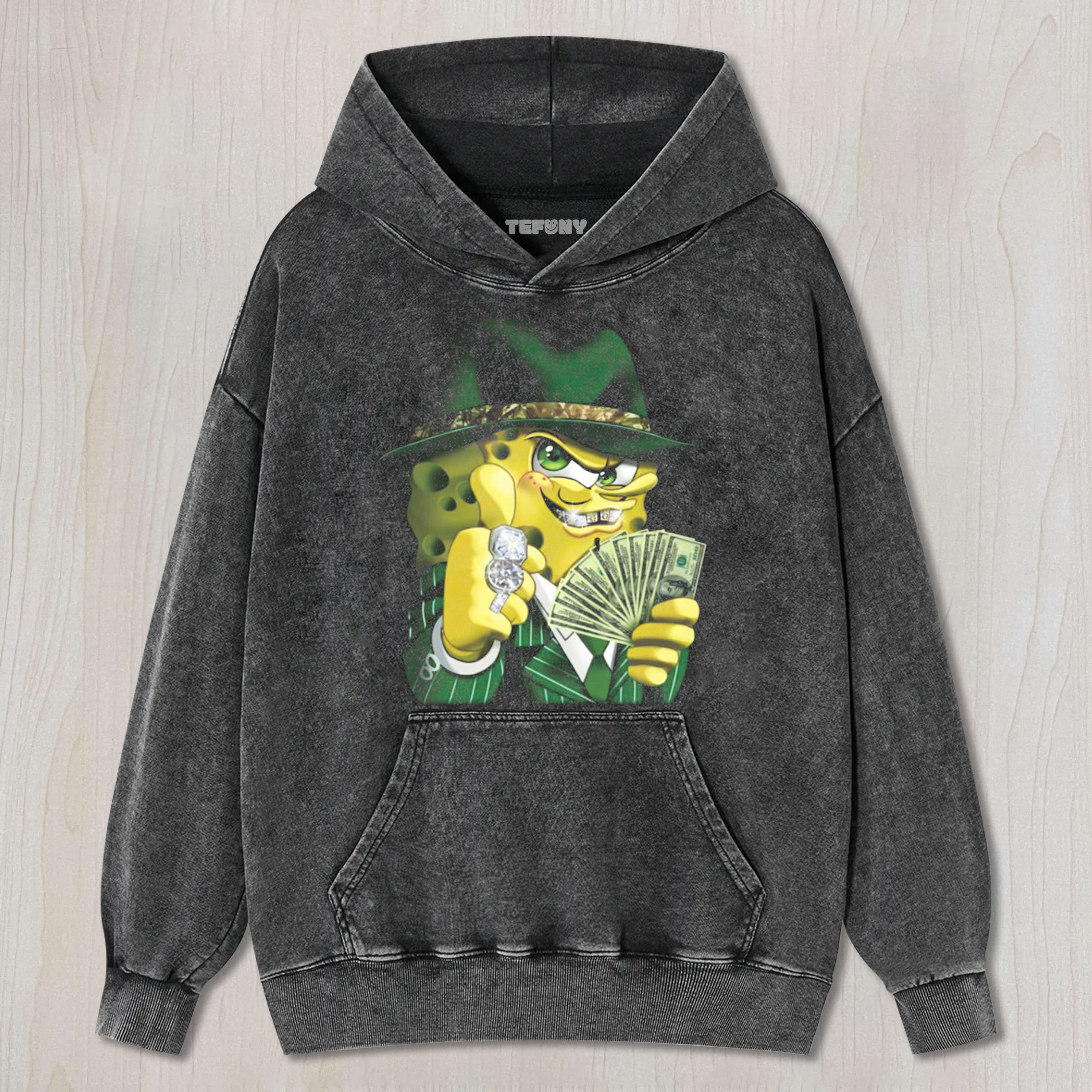 GANGSTER SPONGEBOB UNISEX TEE, TANK TOP, LAYERED LS, SWEATSHIRT & HOODIE