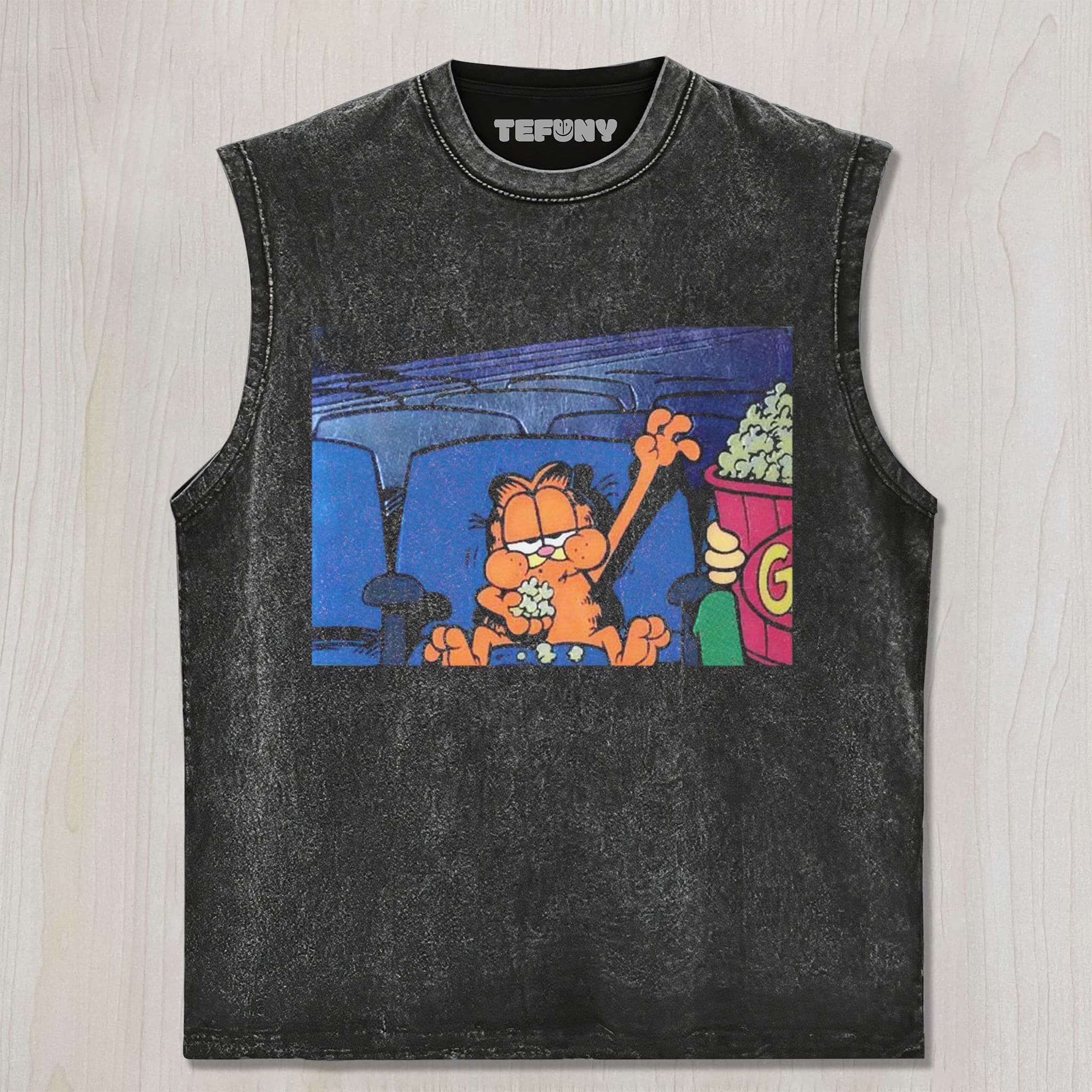 GARFIELD AT THE CINEMA UNISEX TEE, TANK TOP, LAYERED LS, SWEATSHIRT & HOODIE
