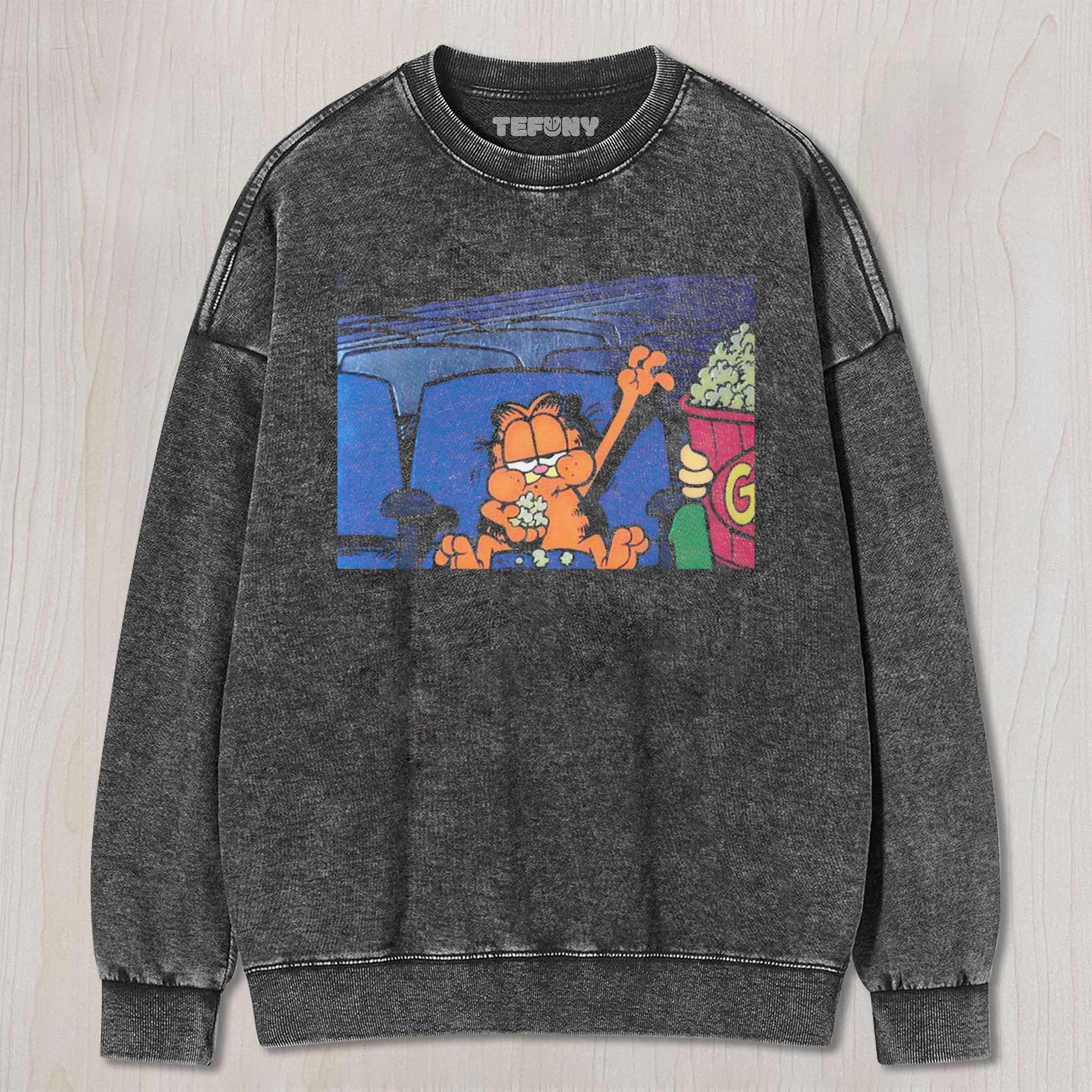 GARFIELD AT THE CINEMA UNISEX TEE, TANK TOP, LAYERED LS, SWEATSHIRT & HOODIE
