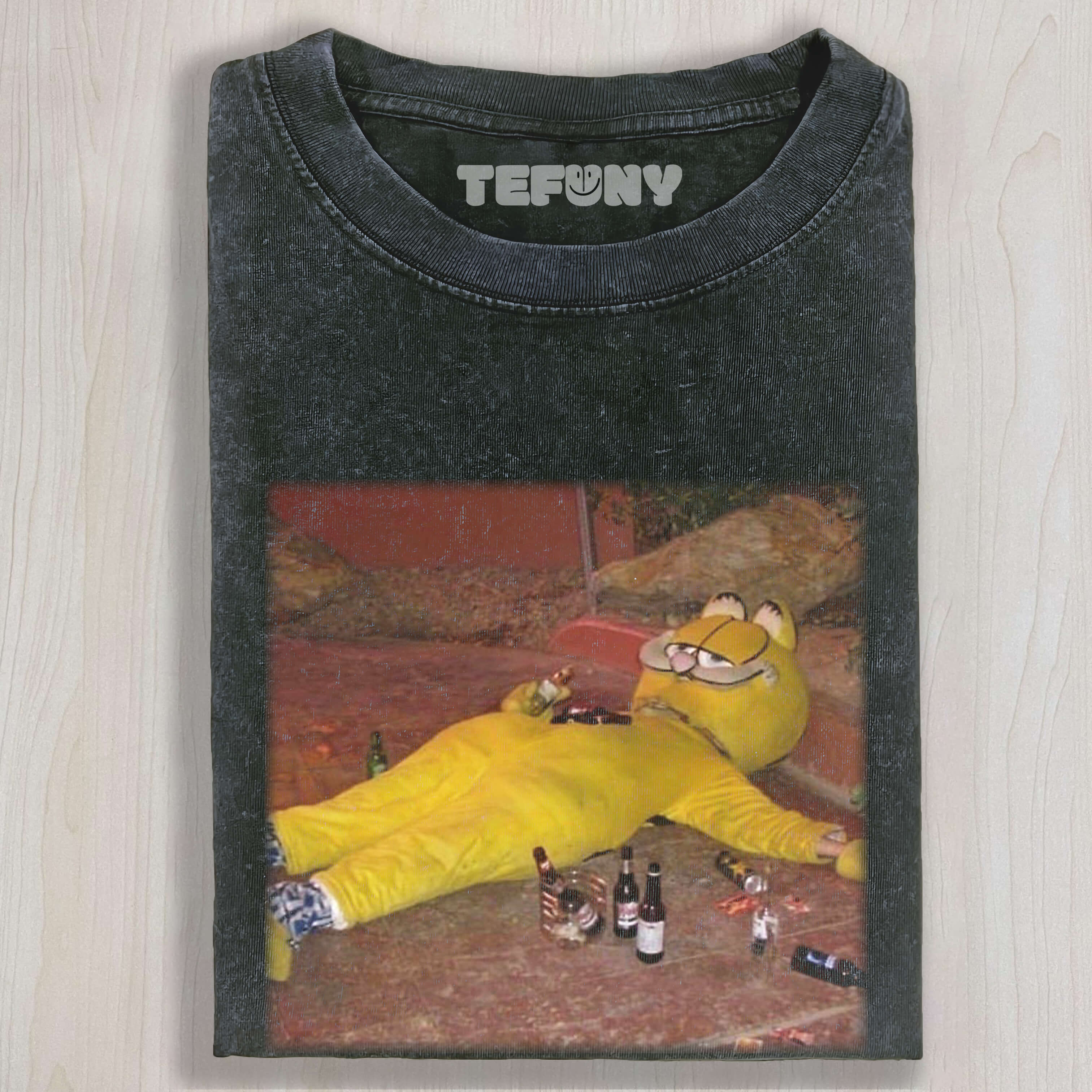 GARFIELD DRUNK BY THE ROADSIDE TEE & SWEAT & HOOD