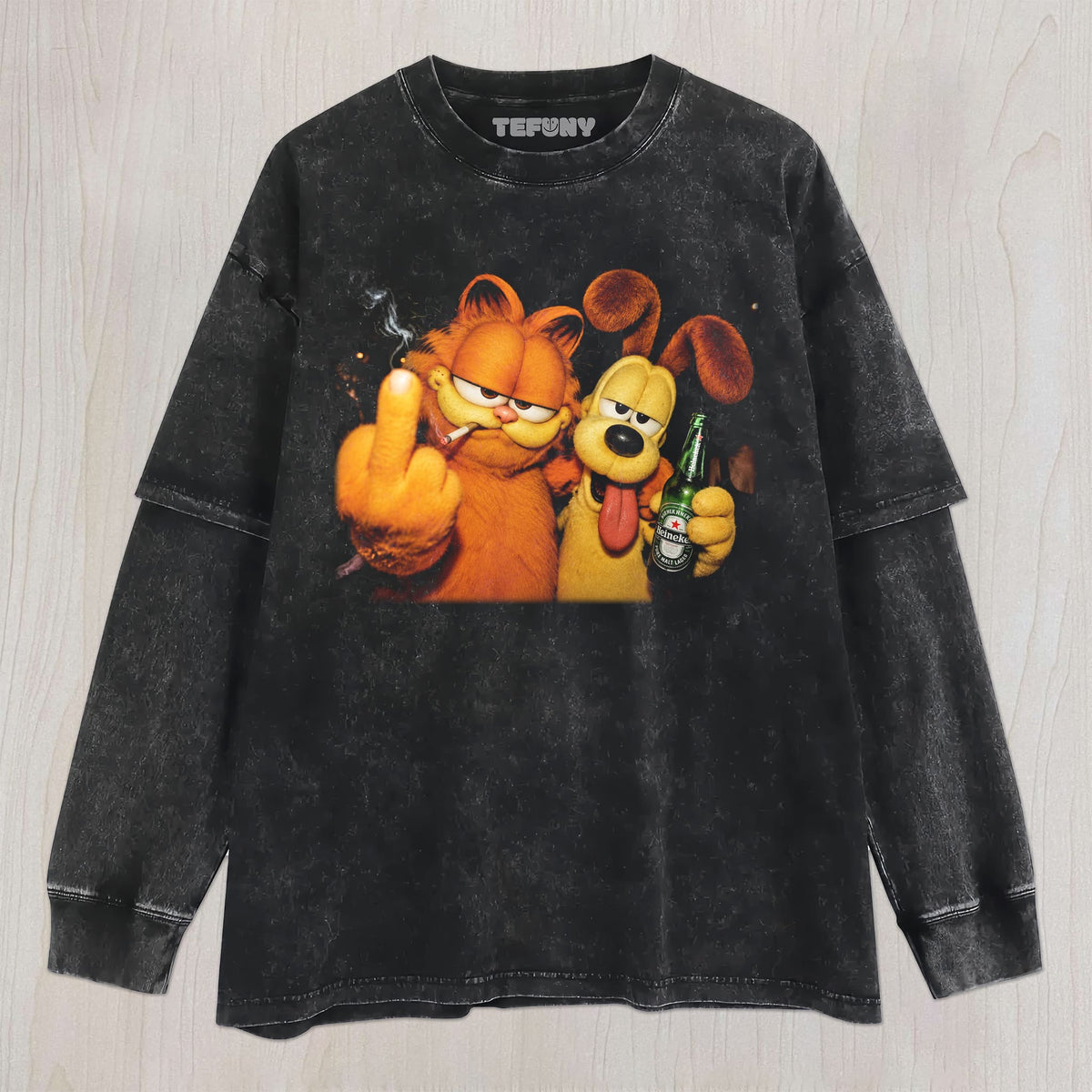 GARFIELD REBEL VIBES TEE UNISEX TEE, TANK TOP, LAYERED LS, SWEATSHIRT & HOODIE