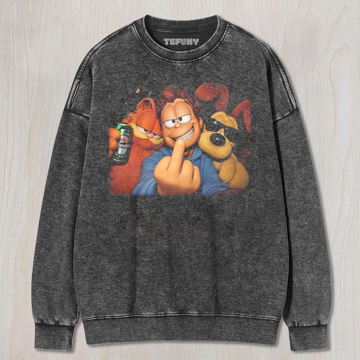 GARFIELD REBEL VIBES TEE V2 UNISEX TEE, TANK TOP, LAYERED LS, SWEATSHIRT & HOODIE