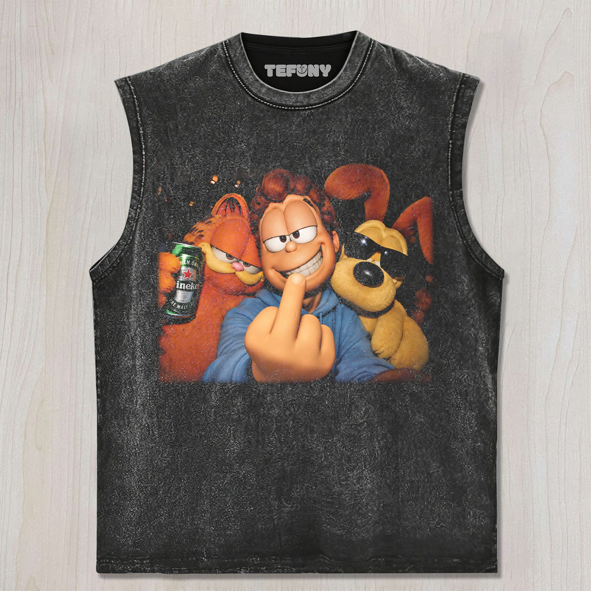 GARFIELD REBEL VIBES TEE V2 UNISEX TEE, TANK TOP, LAYERED LS, SWEATSHIRT & HOODIE