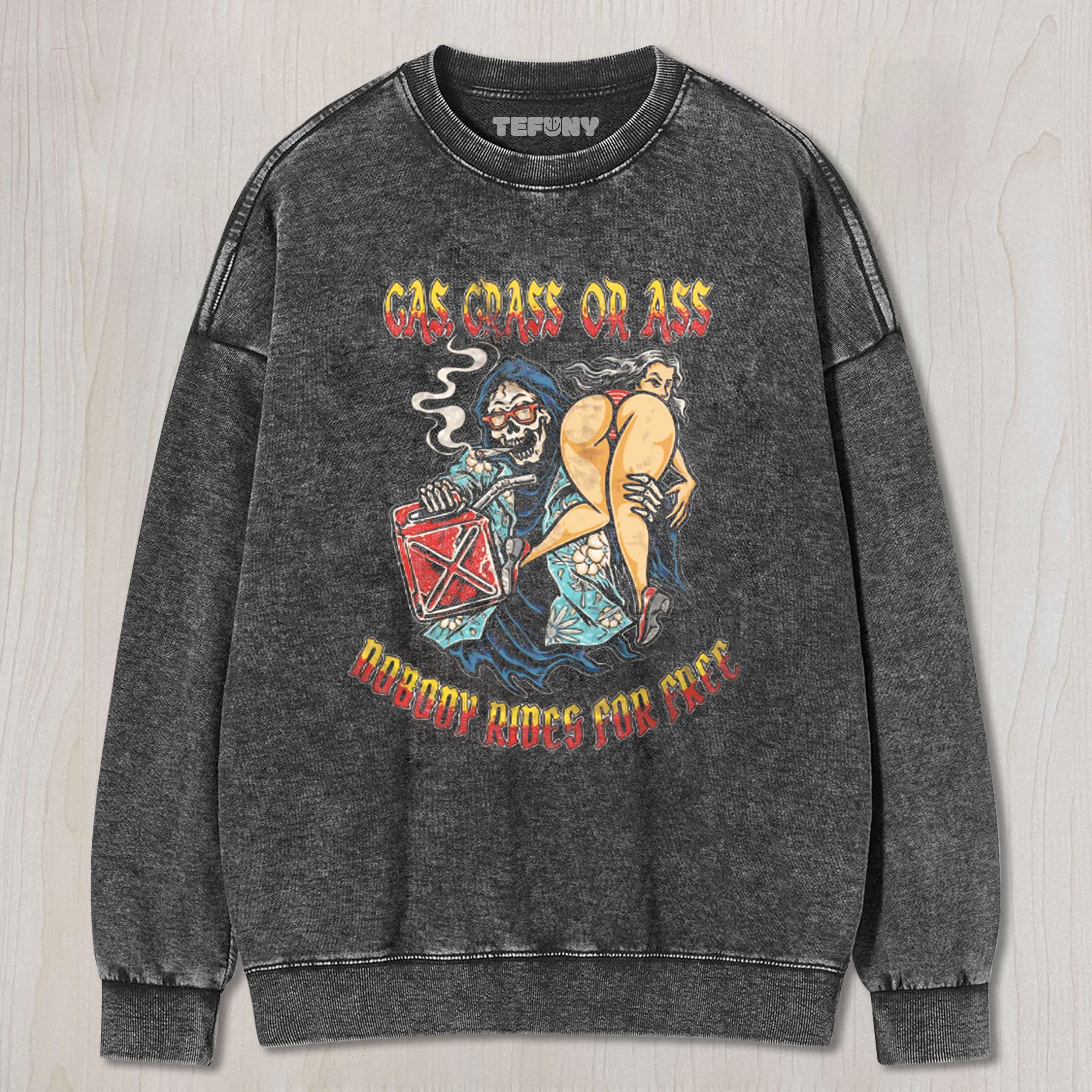 GAS ASS OR GRASS TEE & SWEAT & HOOD