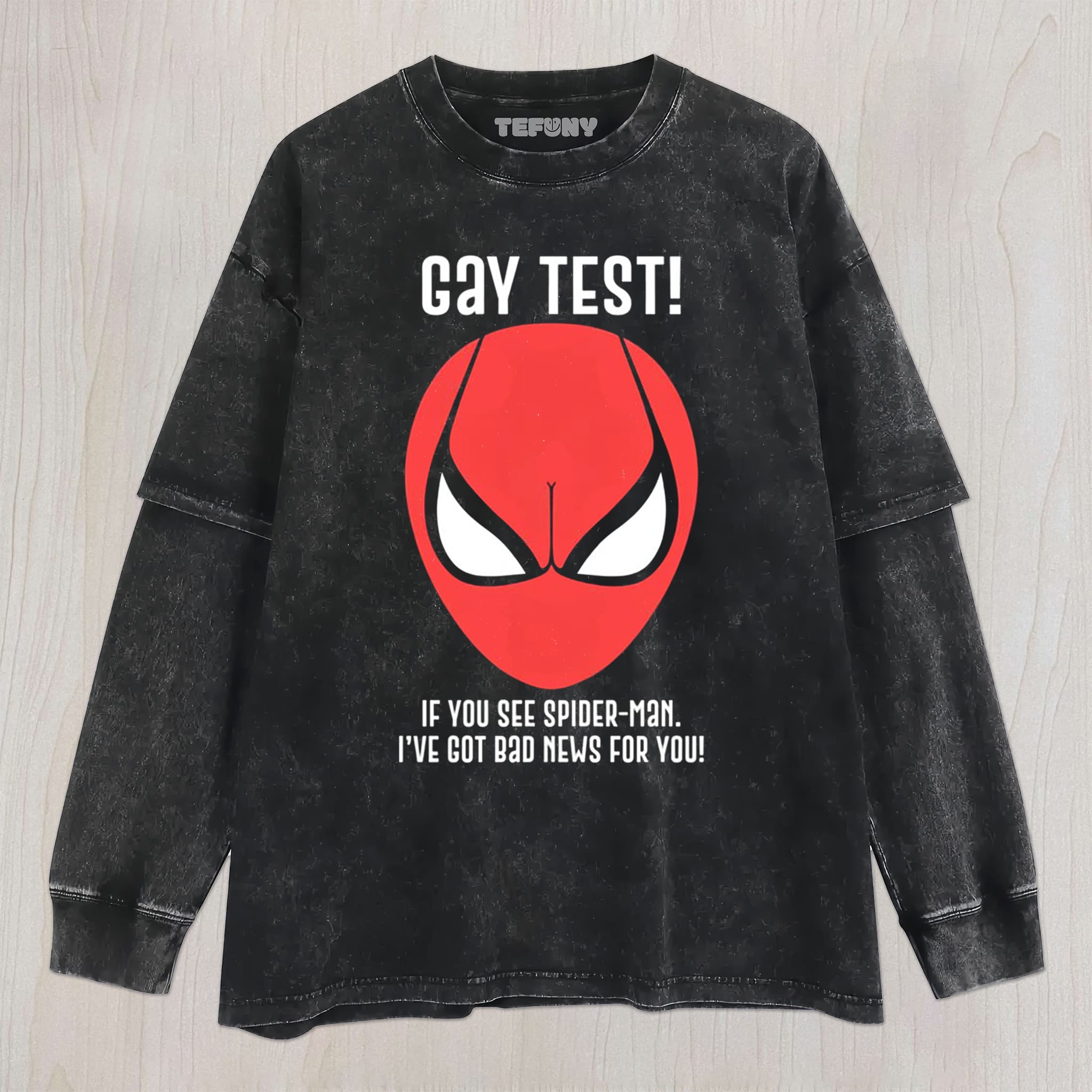 GAY TEST FUNNY MEME UNISEX TEE, TANK TOP, LAYERED LS, SWEATSHIRT & HOODIE