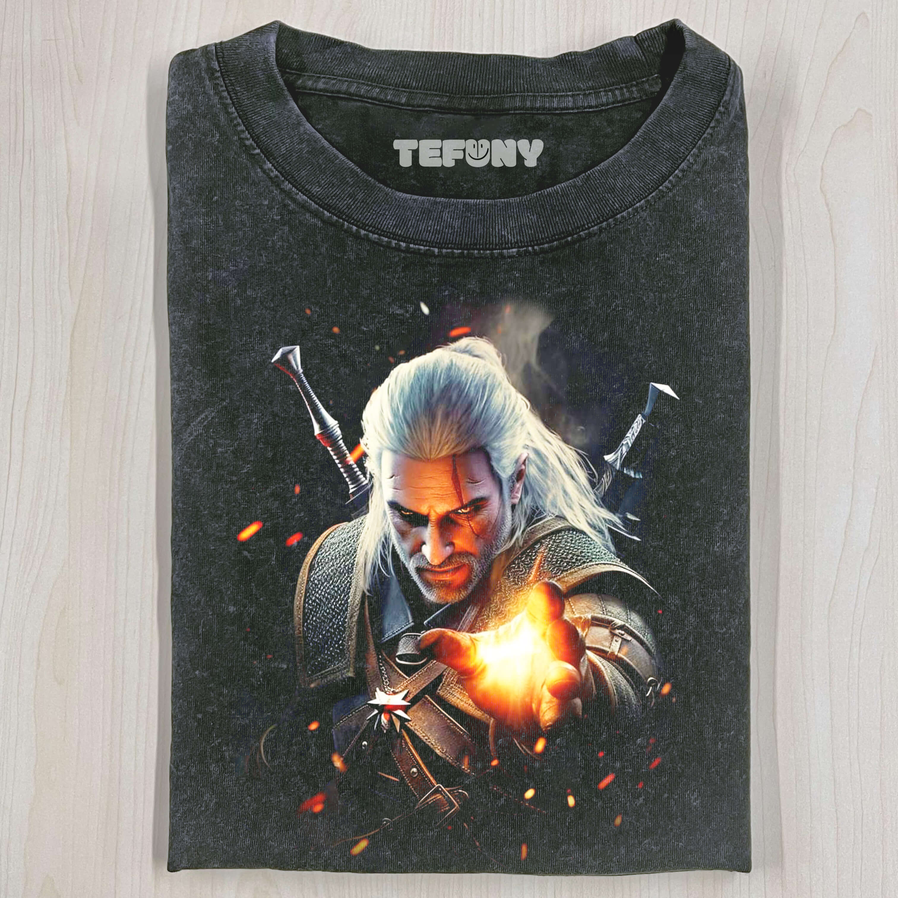GERALT OF RIVIA IN BATTLE T-SHIRT