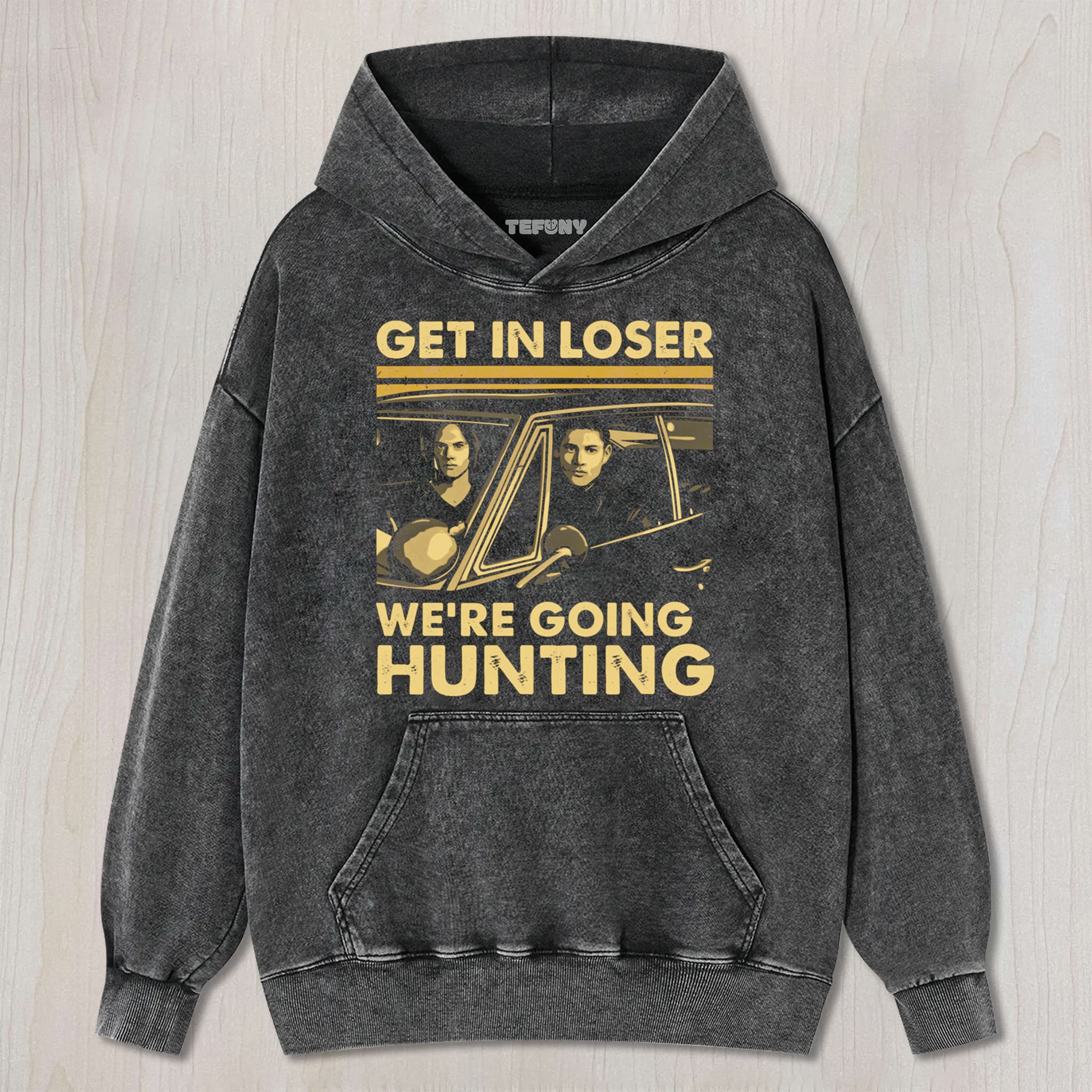 GET IN LOSER WE'RE GOING HUNTING SUPERNATURAL UNISEX TEE, TANK TOP, LAYERED LS, SWEATSHIRT & HOODIE