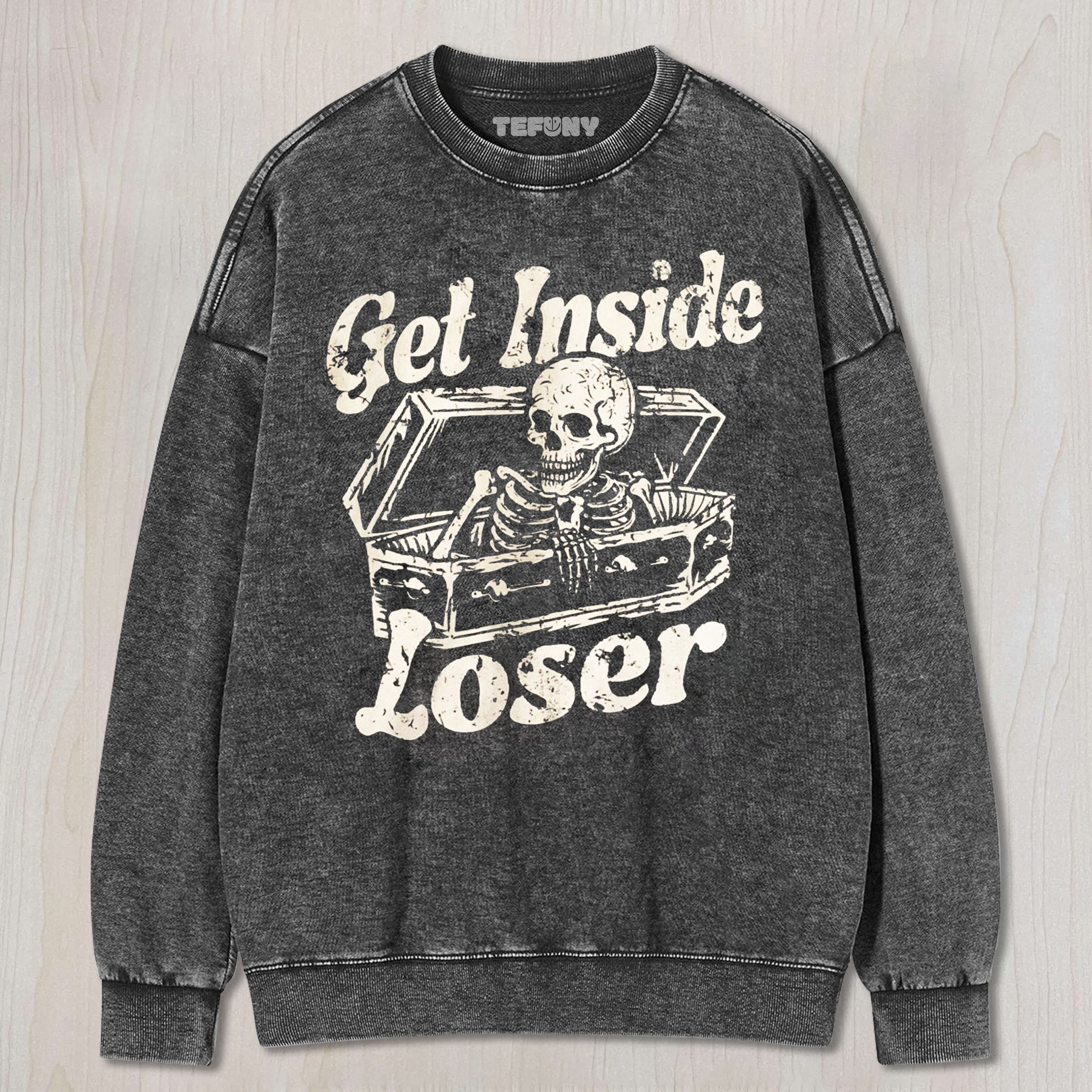 GET INSIDE LOSER SKELETON TEE & SWEAT & HOOD