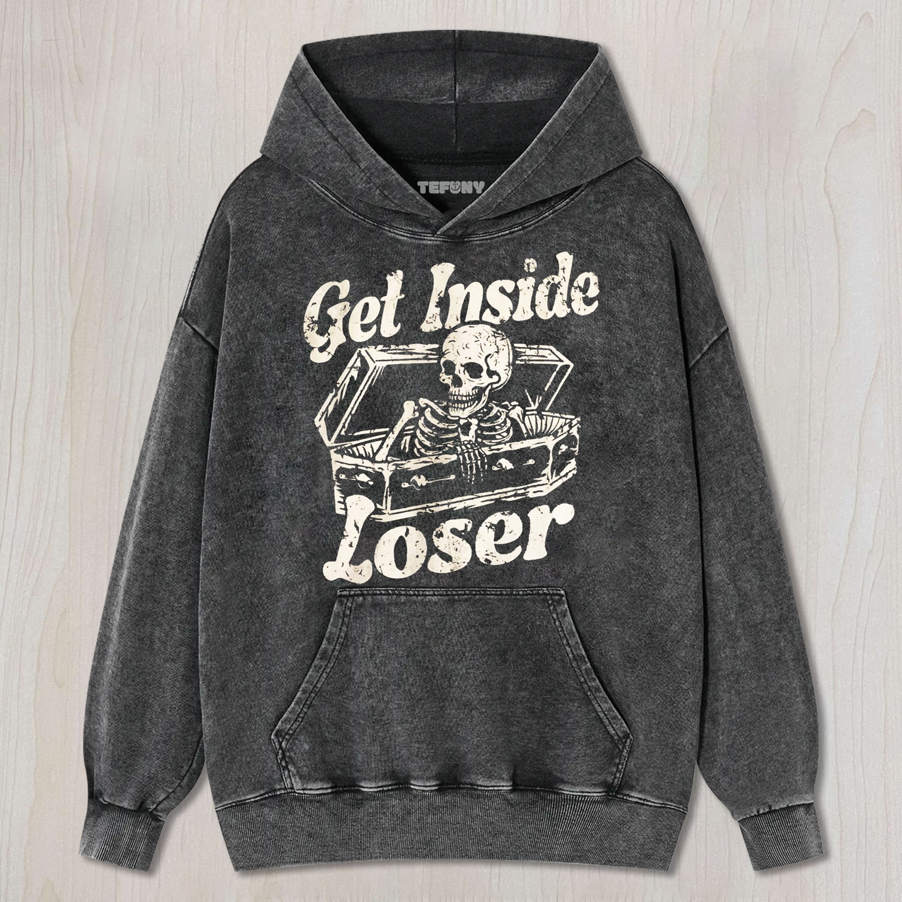 GET INSIDE LOSER SKELETON TEE & SWEAT & HOOD