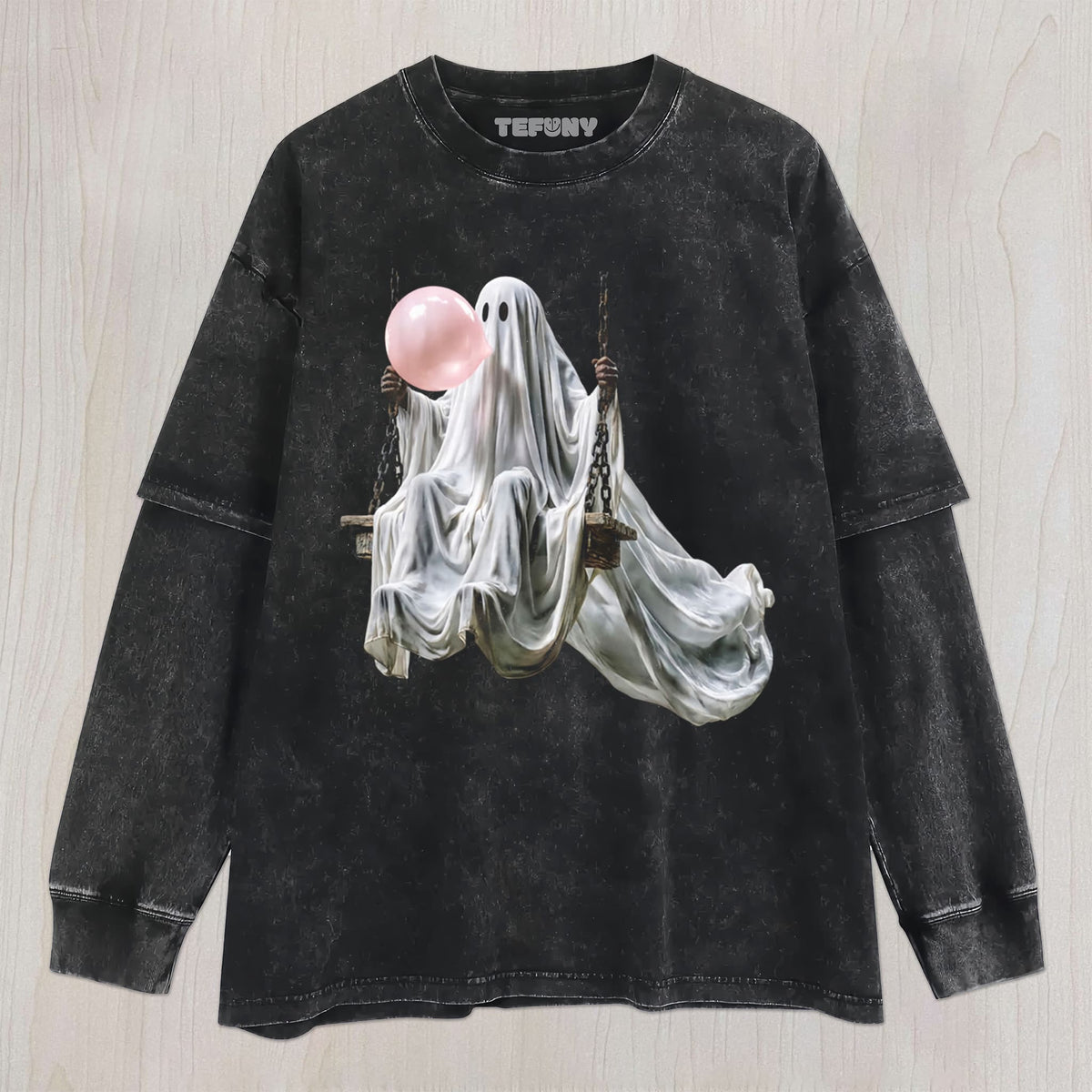 GHOST BLOWING BUBBLE UNISEX TEE, TANK TOP, LAYERED LS, SWEATSHIRT & HOODIE