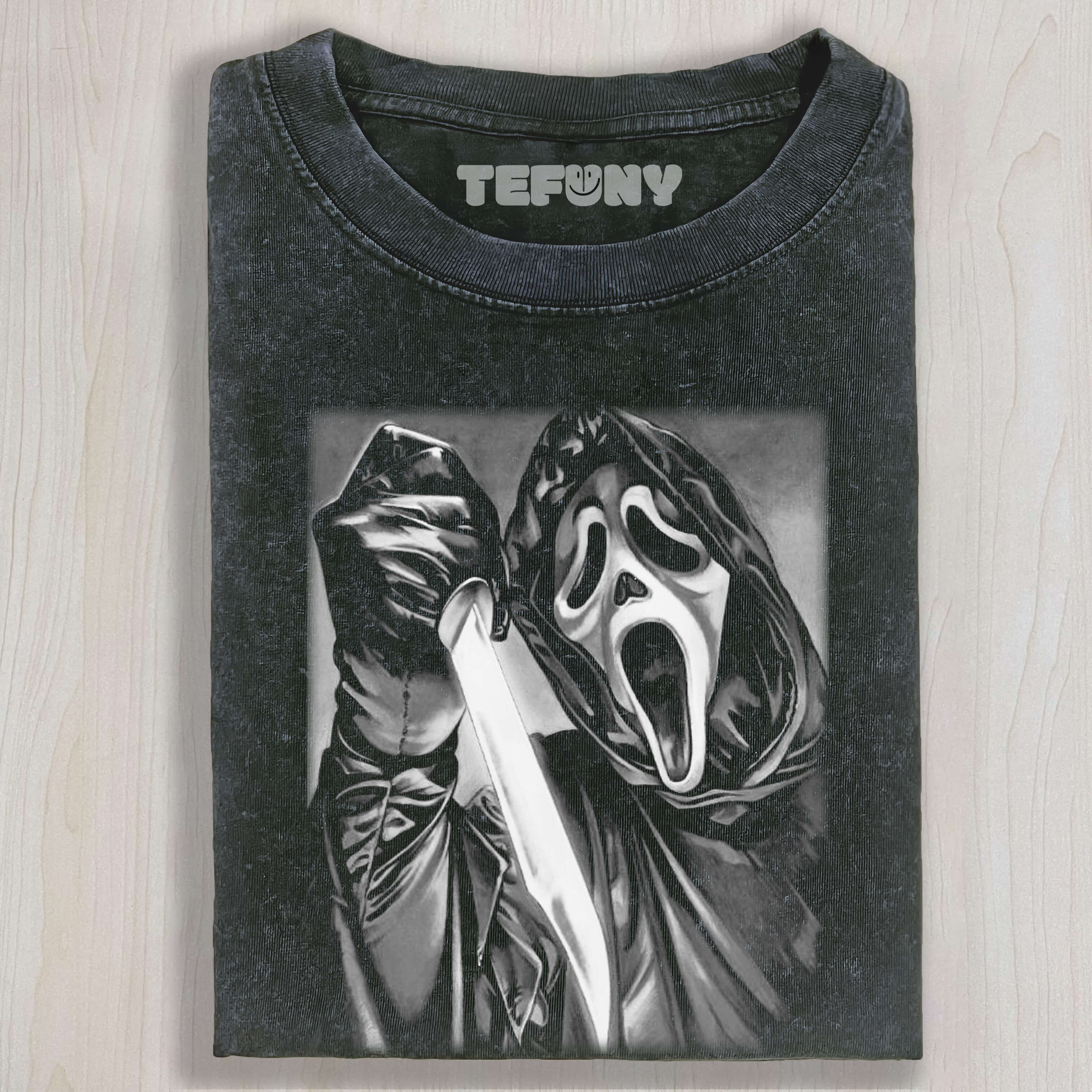 GHOST FACE HOLDING A KNIFE TEE & SWEAT & HOOD
