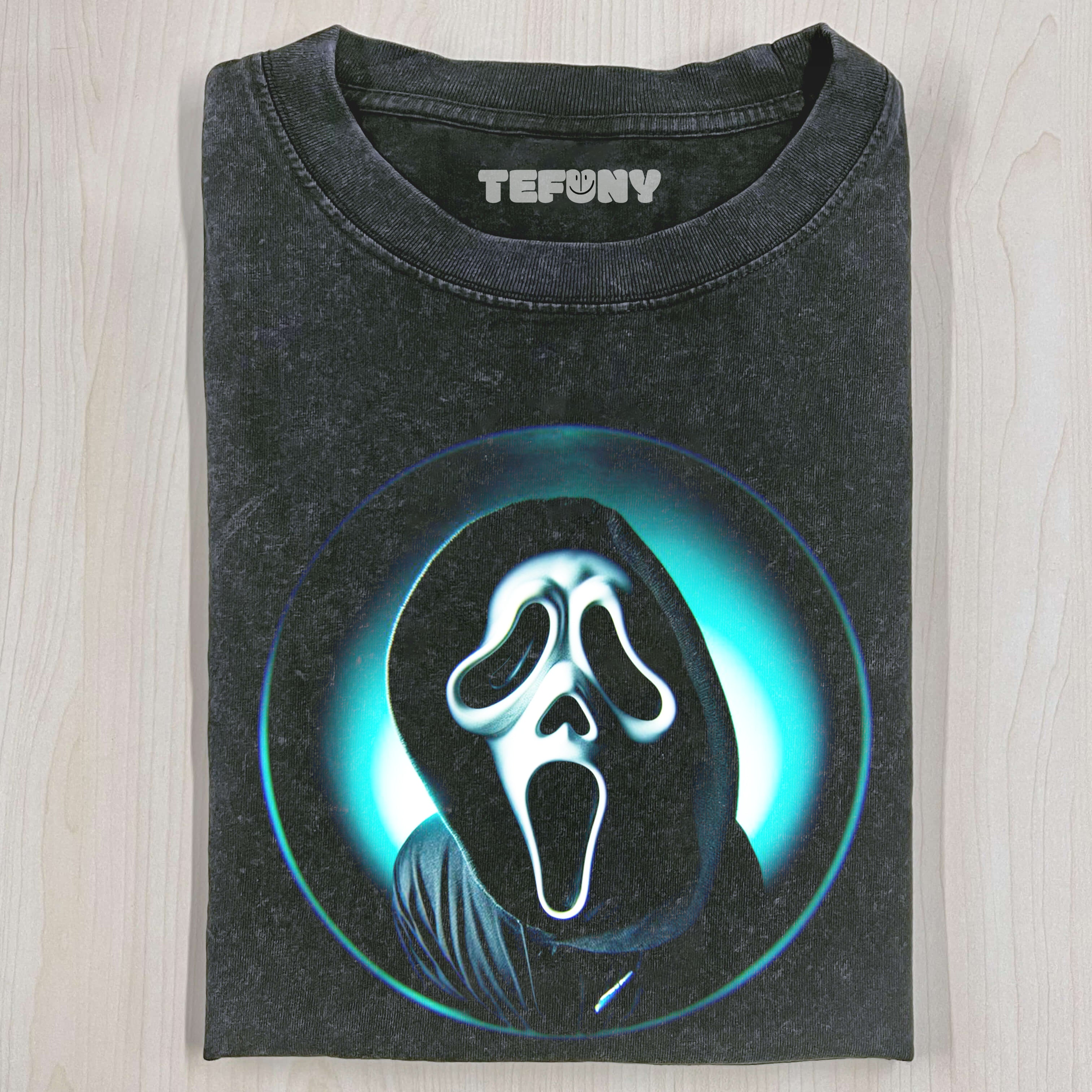 GHOSTFACE LOOKING UP T-SHIRT