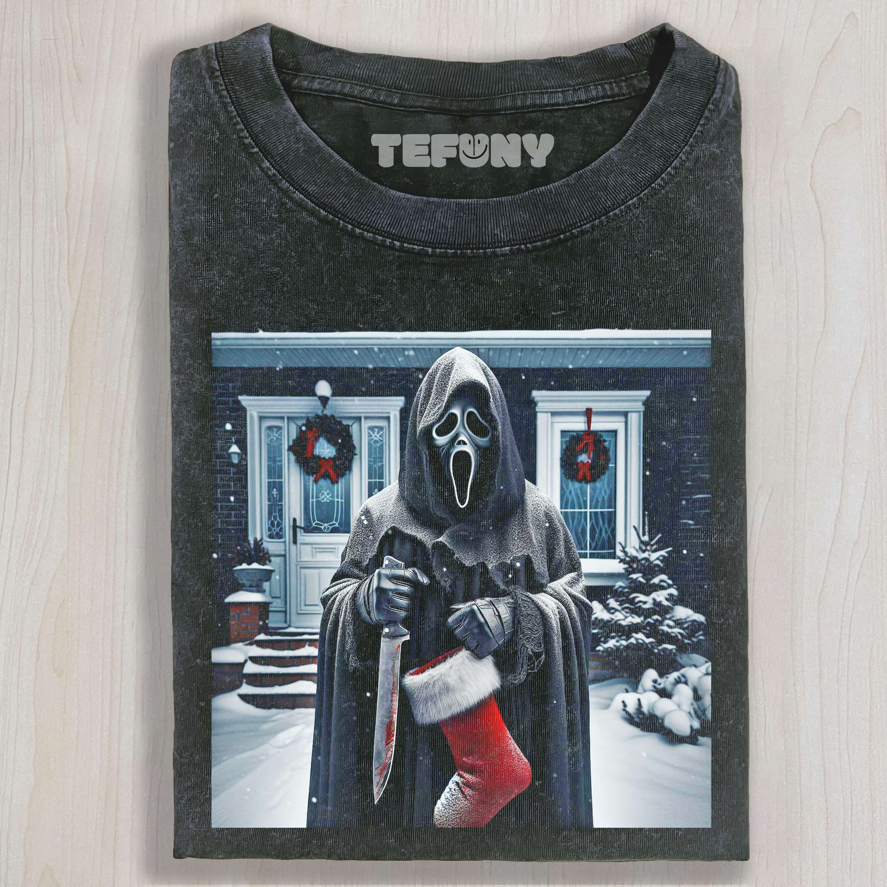 GHOSTFACE CELEBRATES CHRISTMAS T-SHIRT & LONG SLEEVES & HOODIES