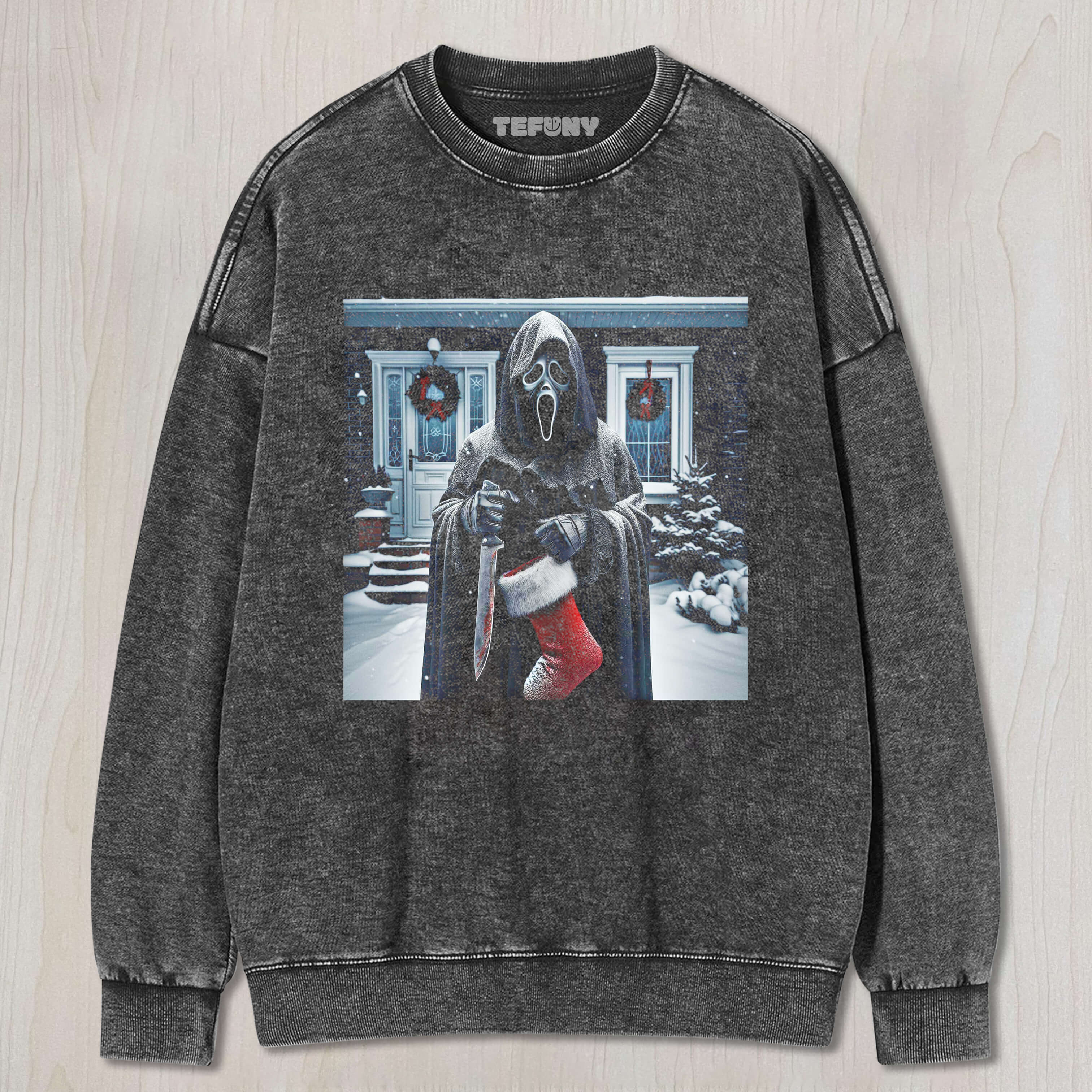 GHOSTFACE CELEBRATES CHRISTMAS T-SHIRT & LONG SLEEVES & HOODIES