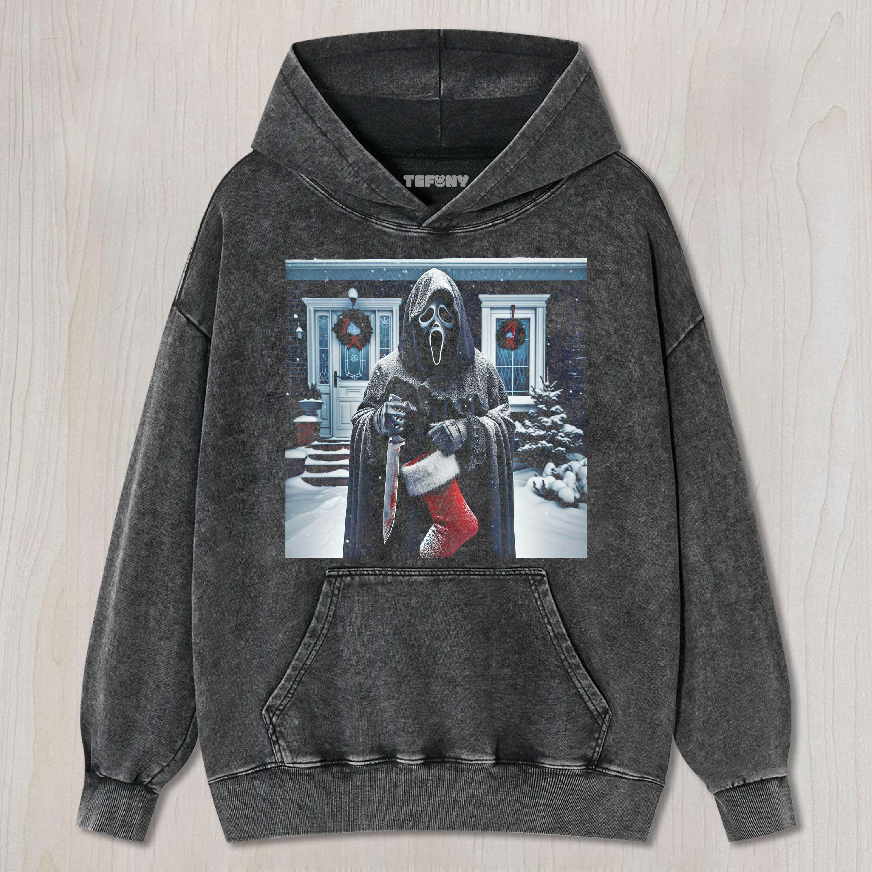 GHOSTFACE CELEBRATES CHRISTMAS T-SHIRT & LONG SLEEVES & HOODIES