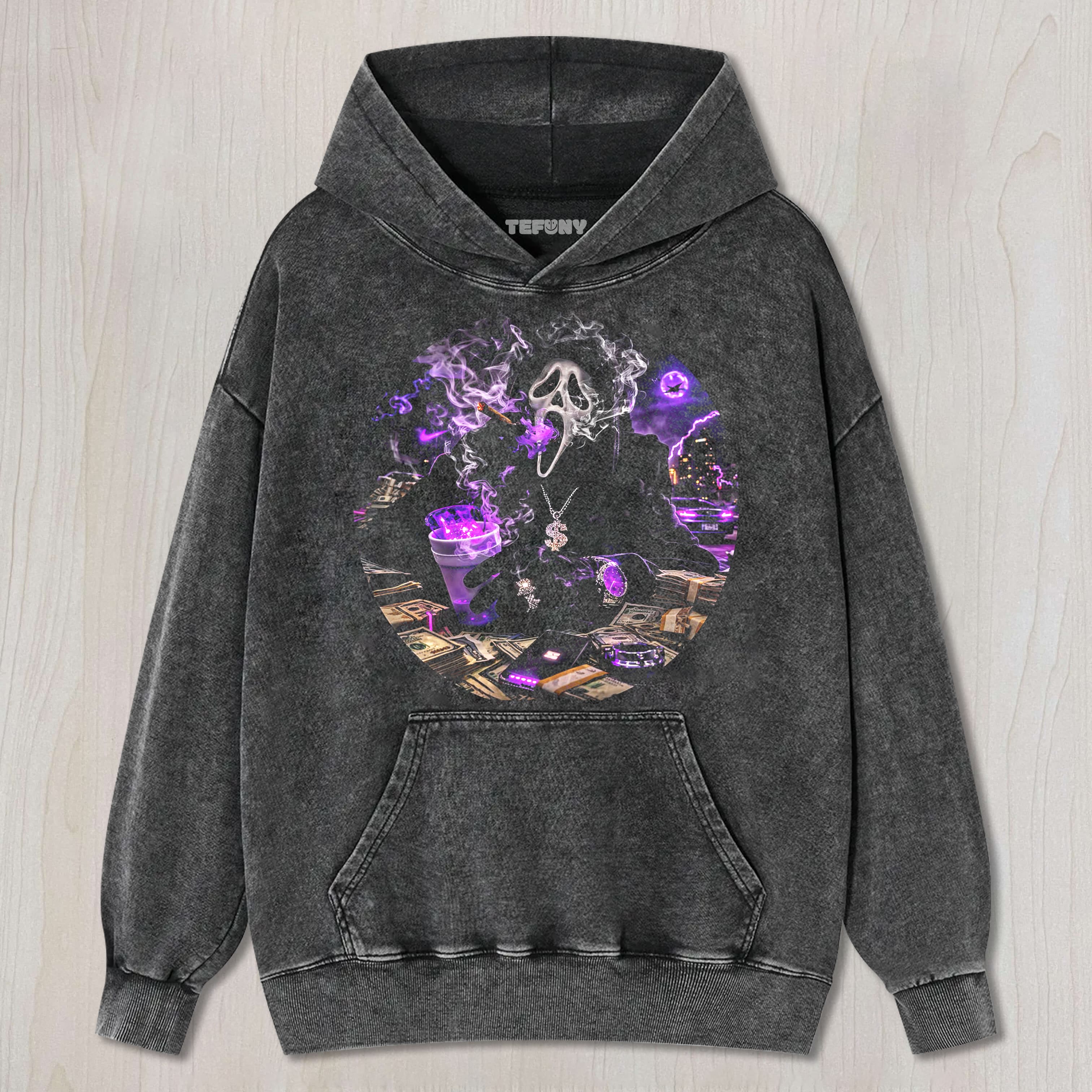 GHOSTFACE SMOKING UNISEX TEE, TANK TOP, LAYERED LS, SWEATSHIRT & HOODIE