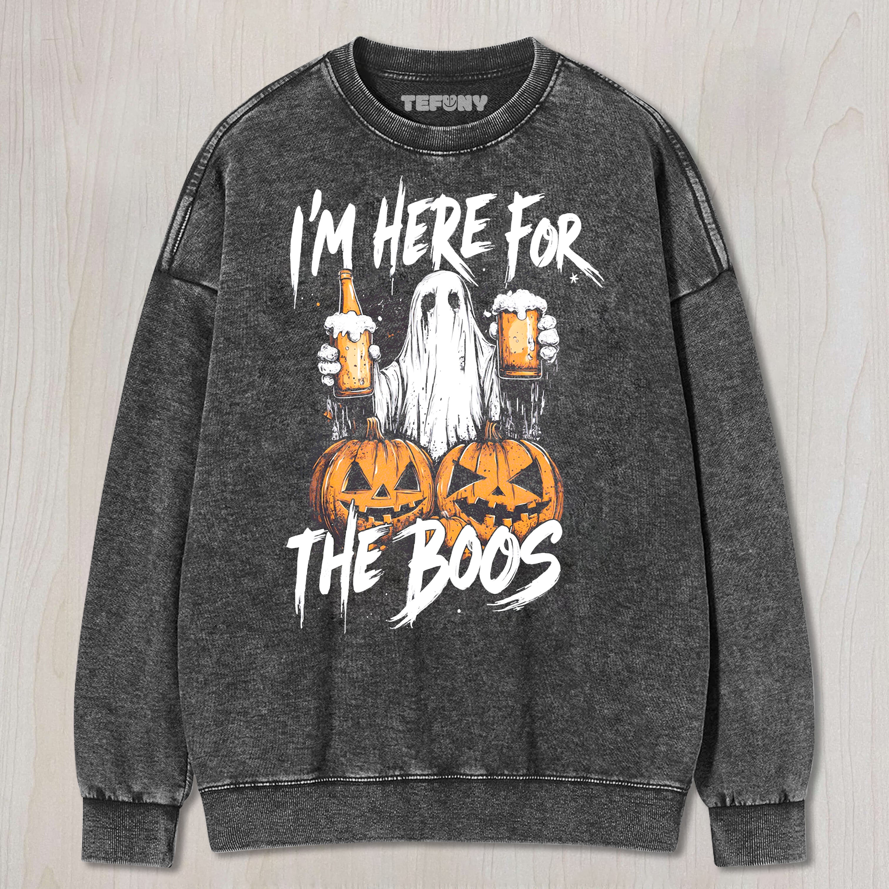 GHOST DRINKING ON HALLOWEEN T-SHIRT