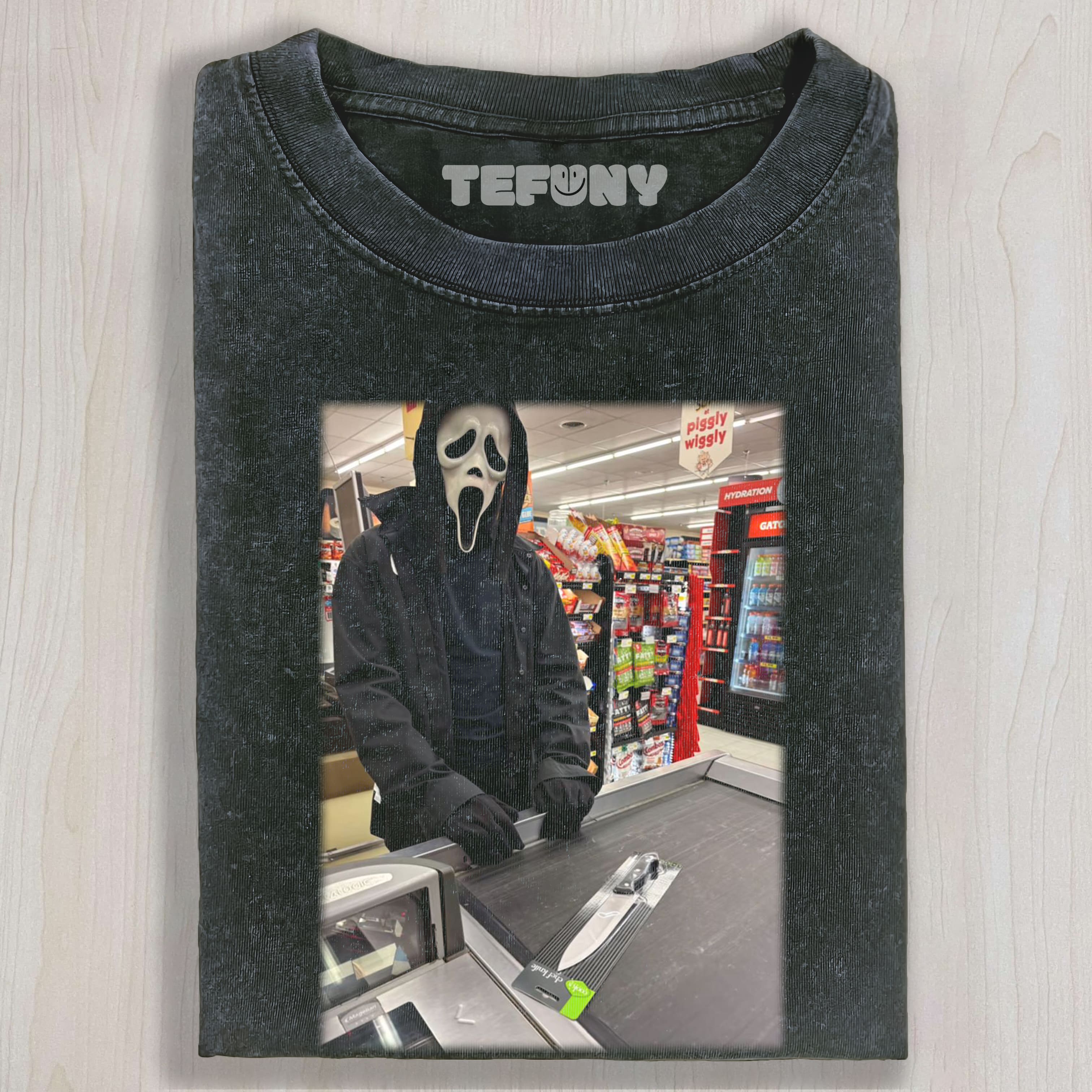 GHOST FACE BUYS KNIFE FUNNT MEME TEE & SWEAT & HOOD