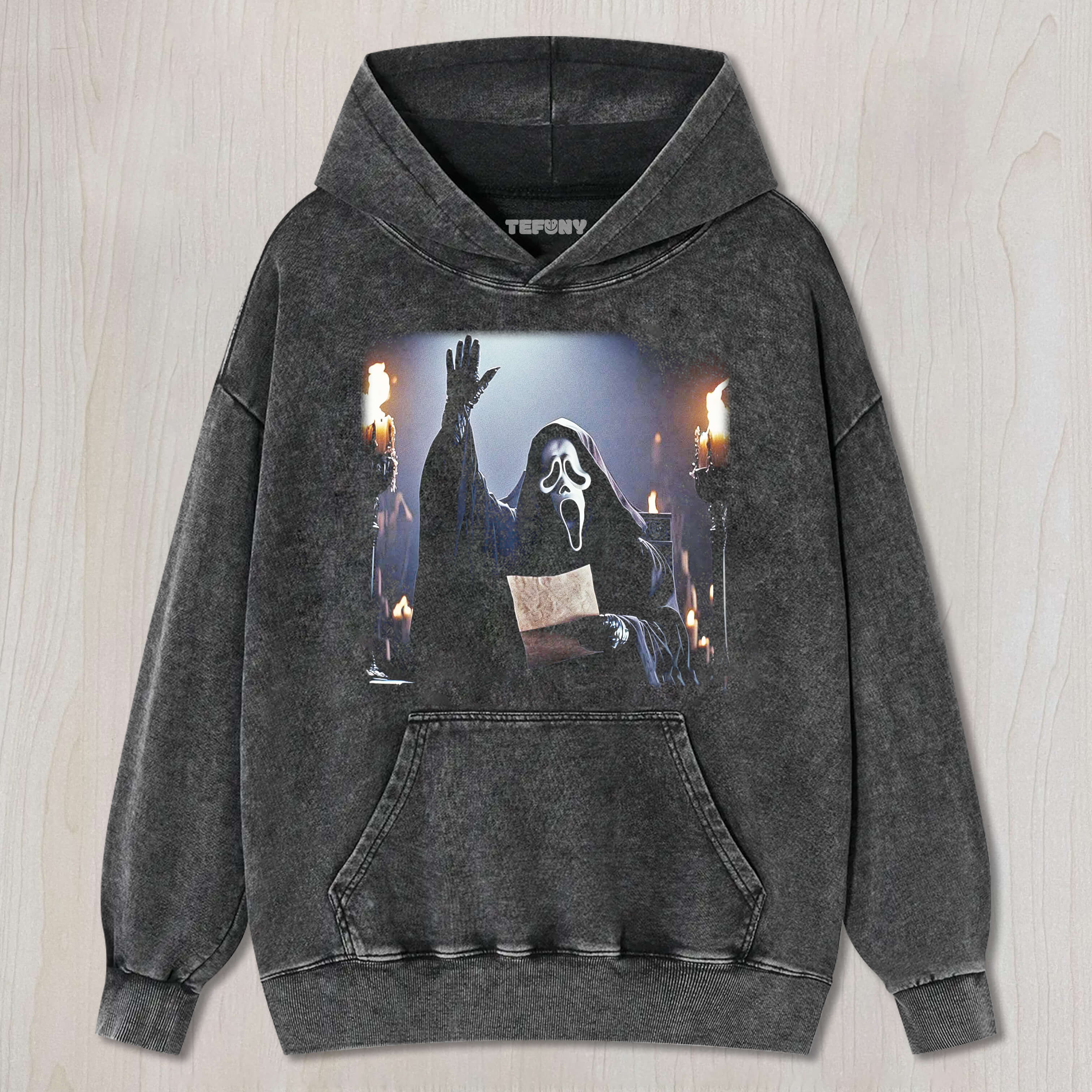 GHOST FACE IS RAISING ITS HAND TEE & SWEAT & HOOD