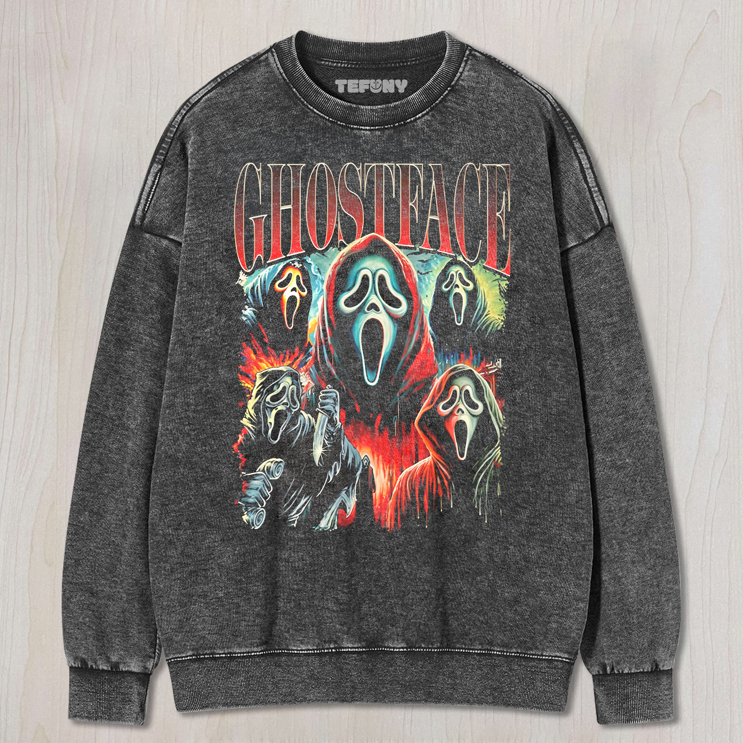 GHOST FACE JIGSAW PUZZLE T-SHIRT