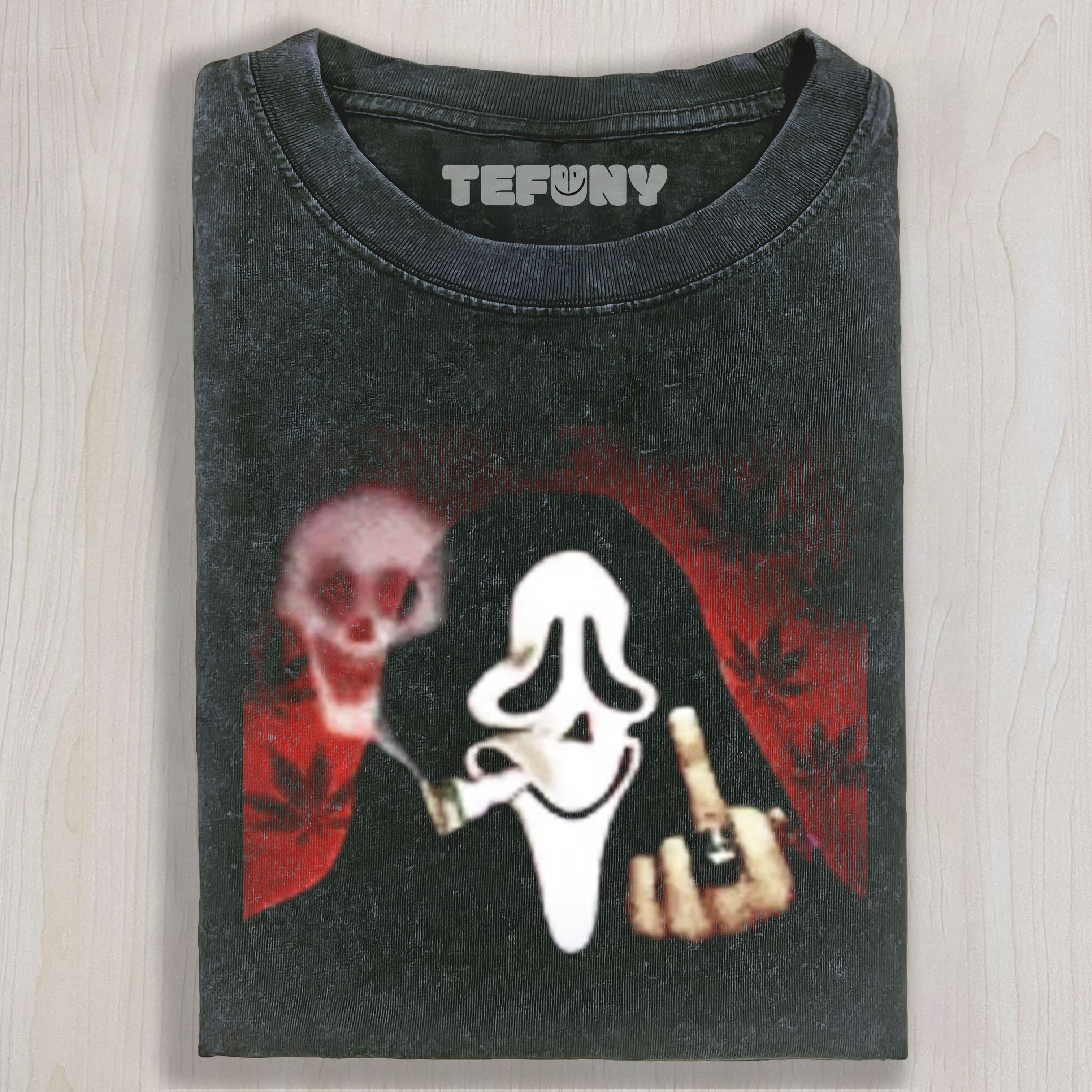 GHOST FACE SMOKING UNISEX TEE, TANK TOP, LAYERED LS, SWEATSHIRT & HOODIE