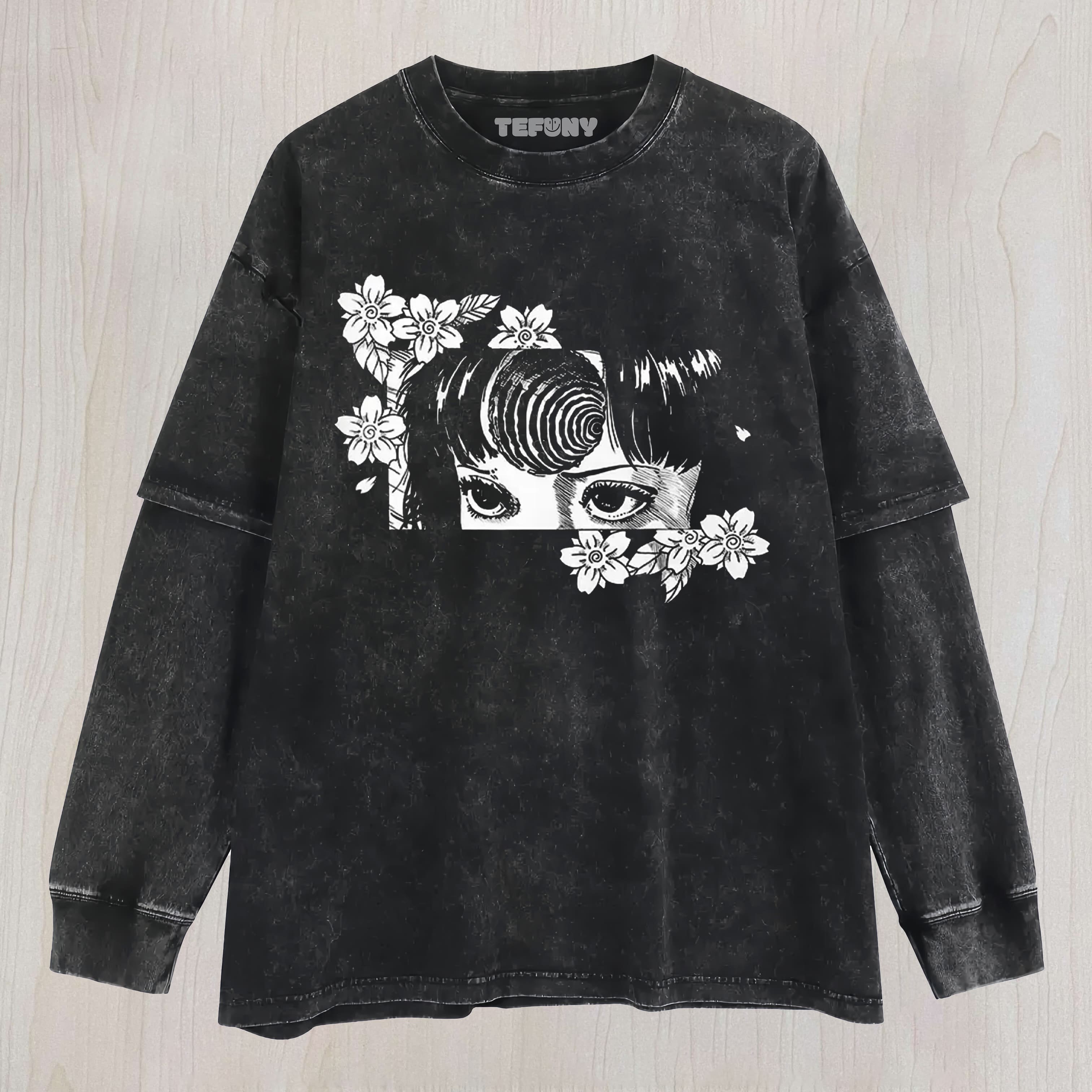 GIRL AND FLOWERS UNISEX TEE, TANK TOP, LAYERED LS, SWEATSHIRT & HOODIE