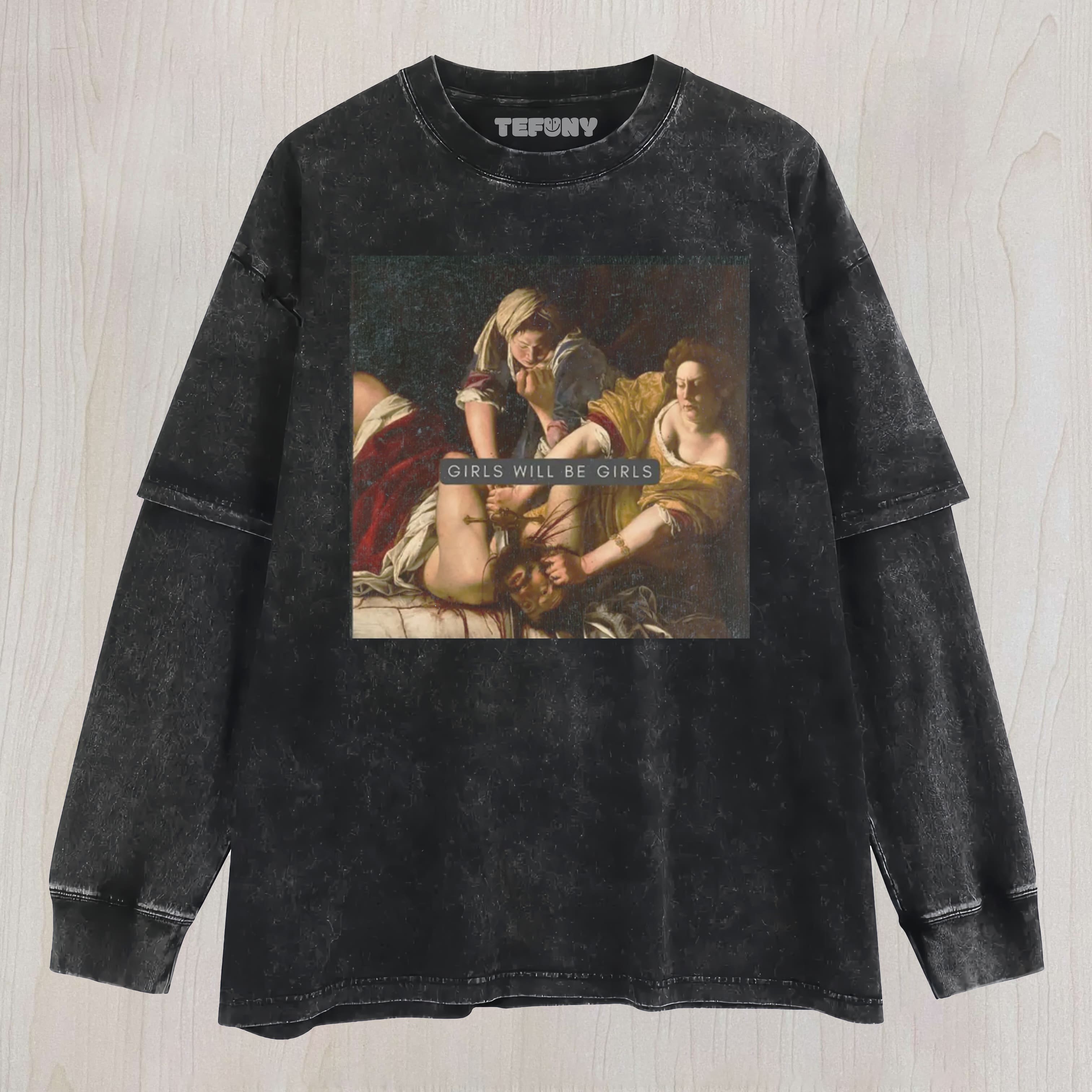 GIRLS WILL BE GIRLS LAYERED LONG SLEEVE