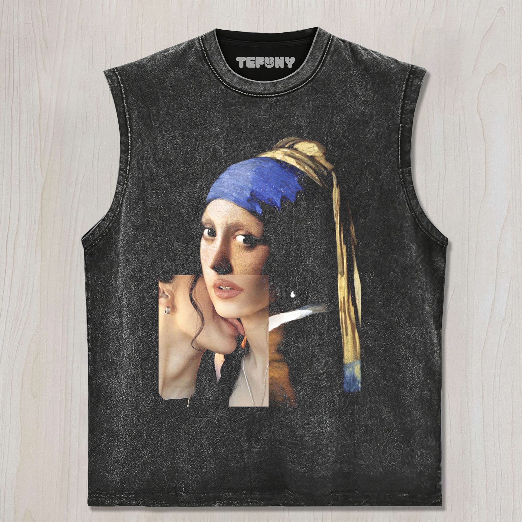 GIRL WITH A PEARL EARRING N UNISEX TEE, TANK TOP, LAYERED LS, SWEATSHIRT & HOODIE