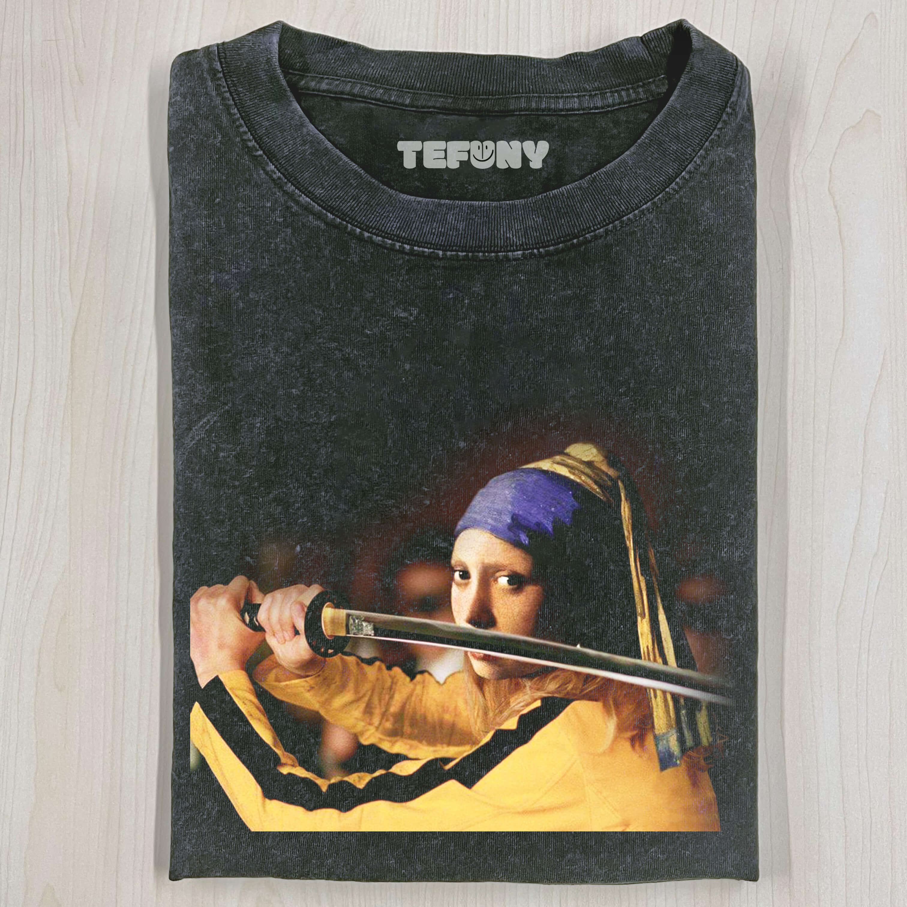 GIRL WITH A PEARL EARRING PARODY T-SHIRT