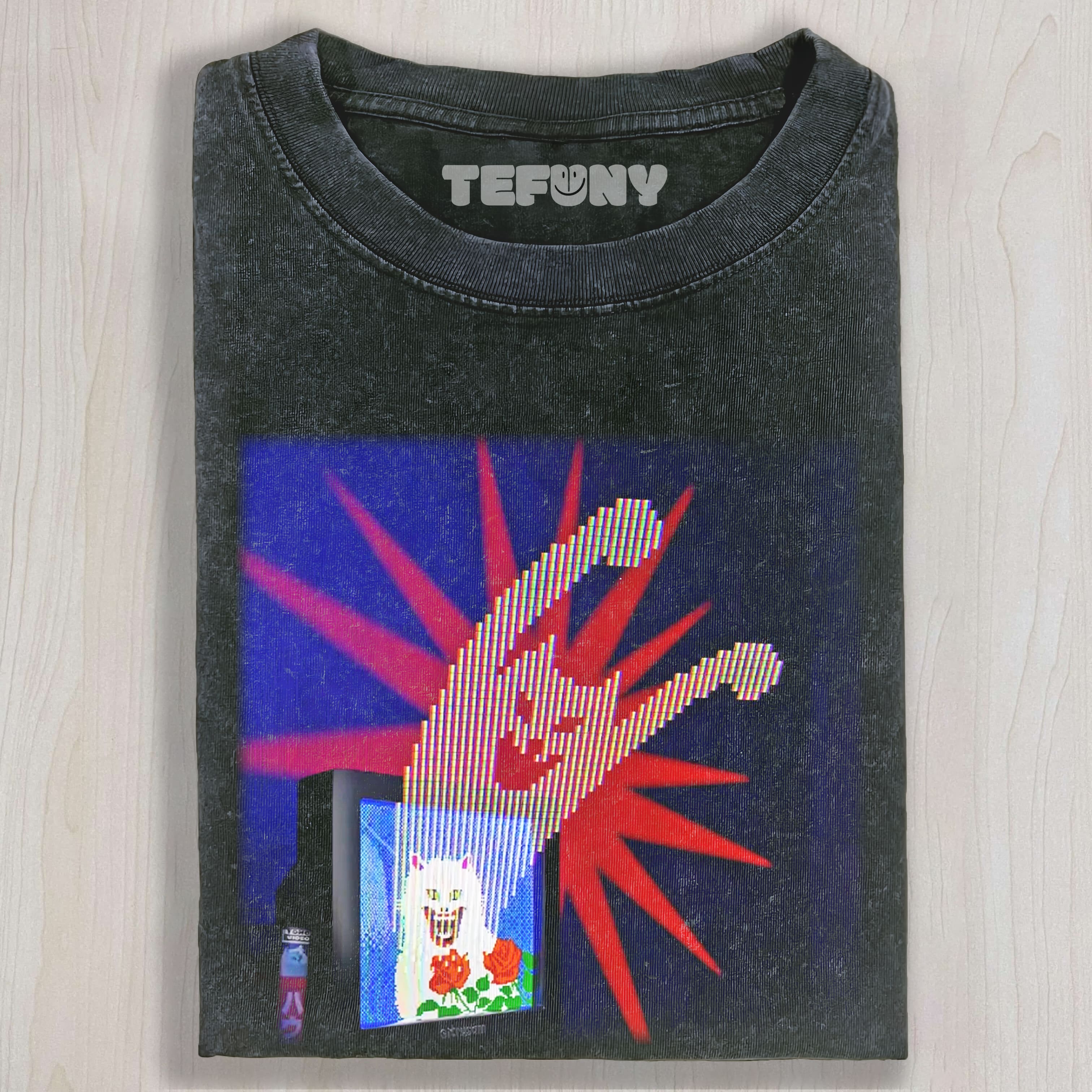 GLITCH CAT TV TEE & SWEAT & HOOD