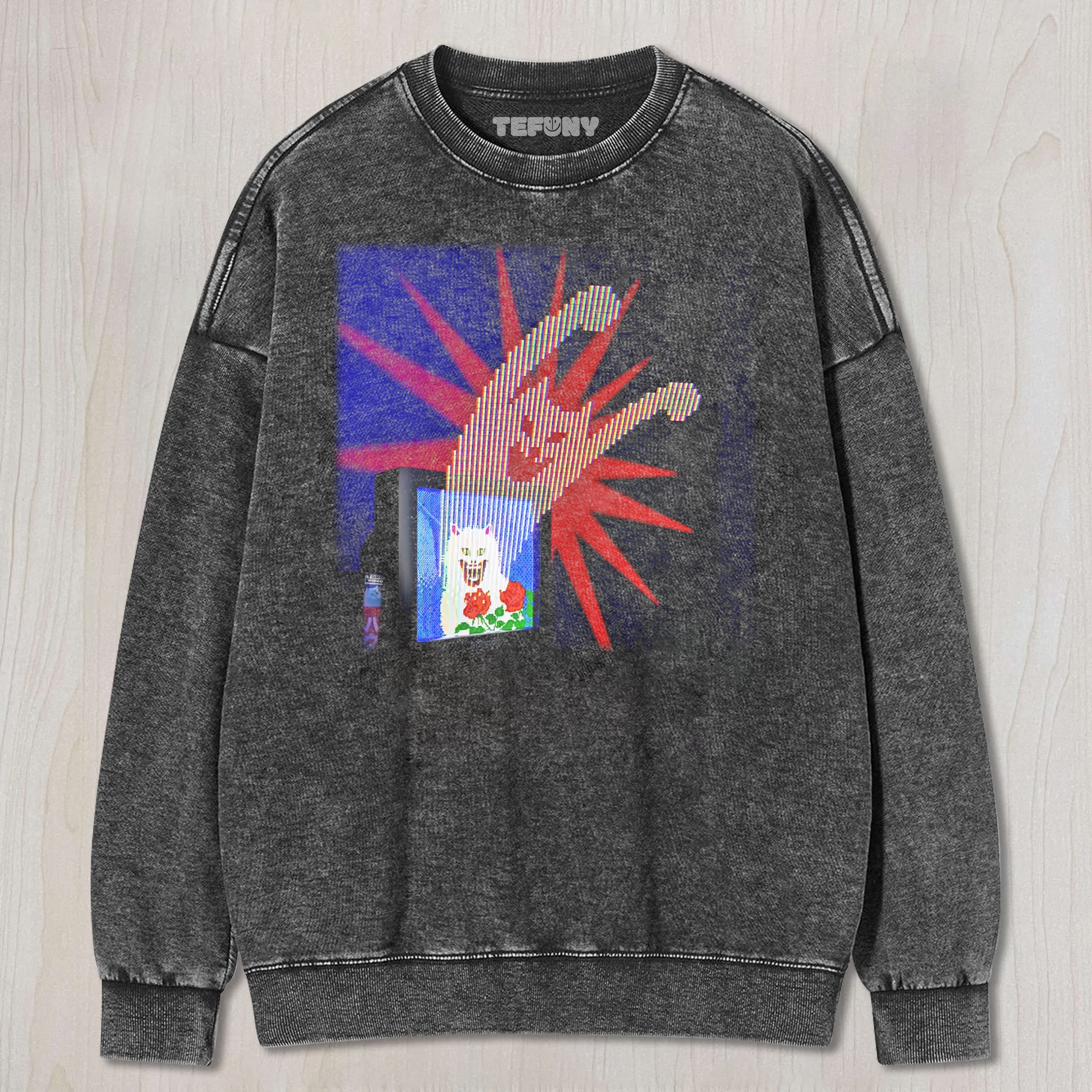 GLITCH CAT TV TEE & SWEAT & HOOD