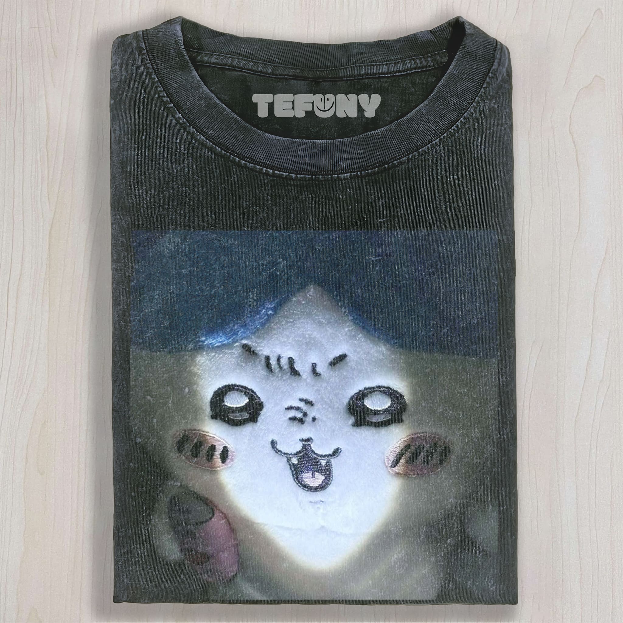 GLOWING CUTE FACE UNISEX TEE, TANK TOP, LAYERED LS, SWEATSHIRT & HOODIE