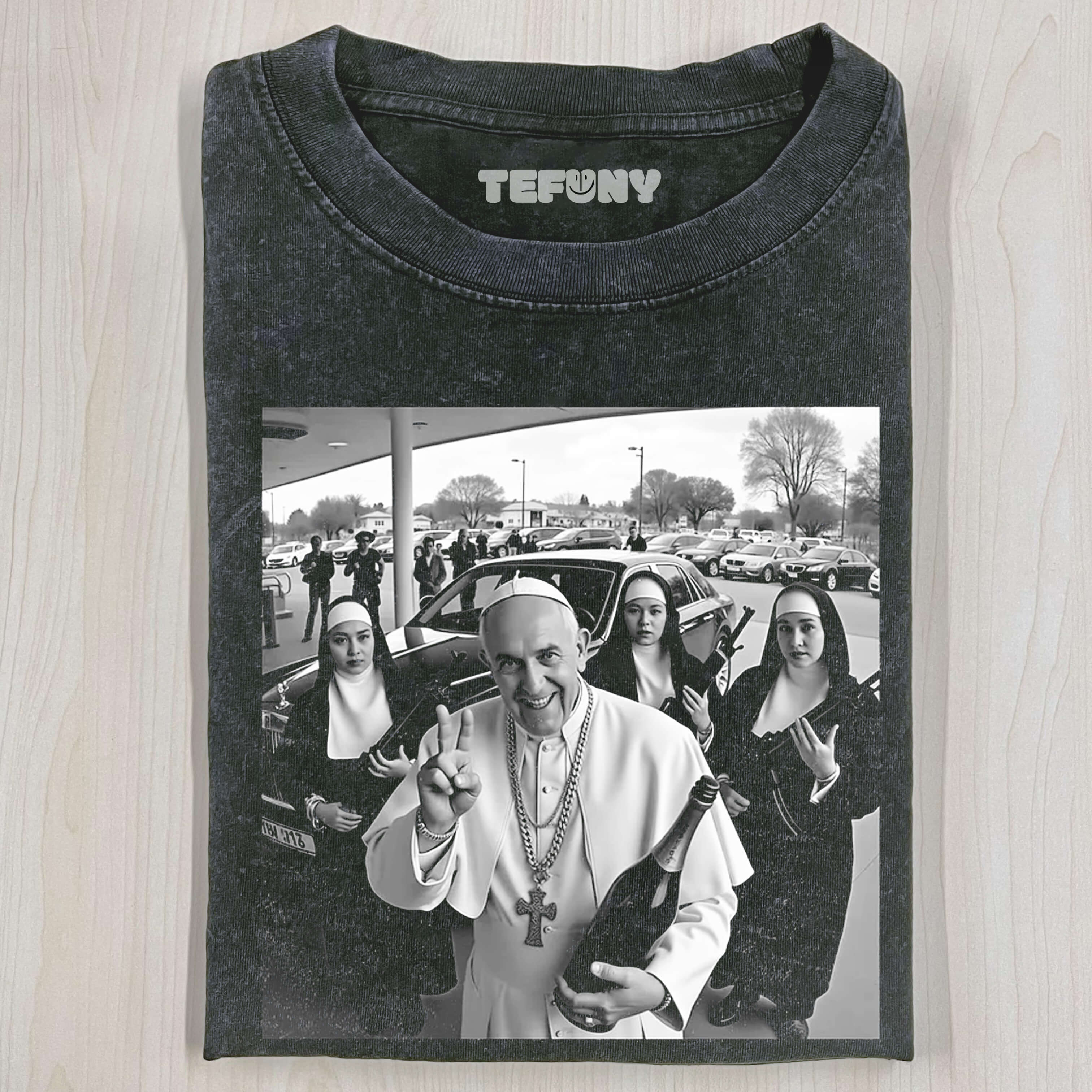 GODFATHER AND NUN VINTAGE T-SHIRT
