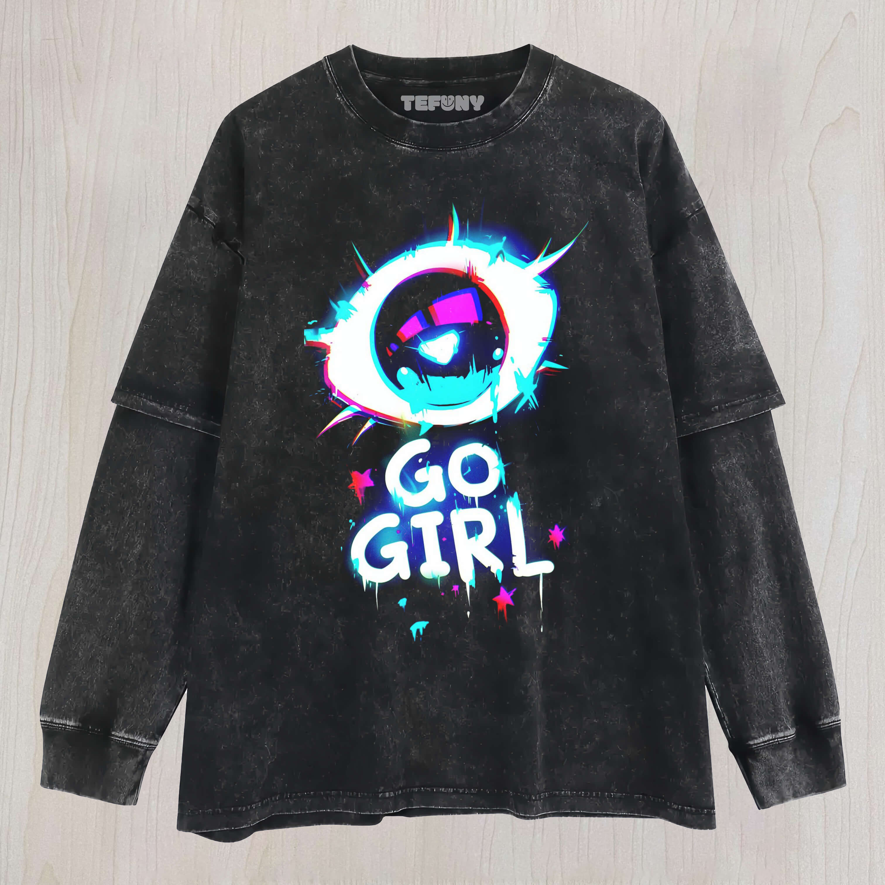 GO GIRL LAYERED LONG SLEEVE