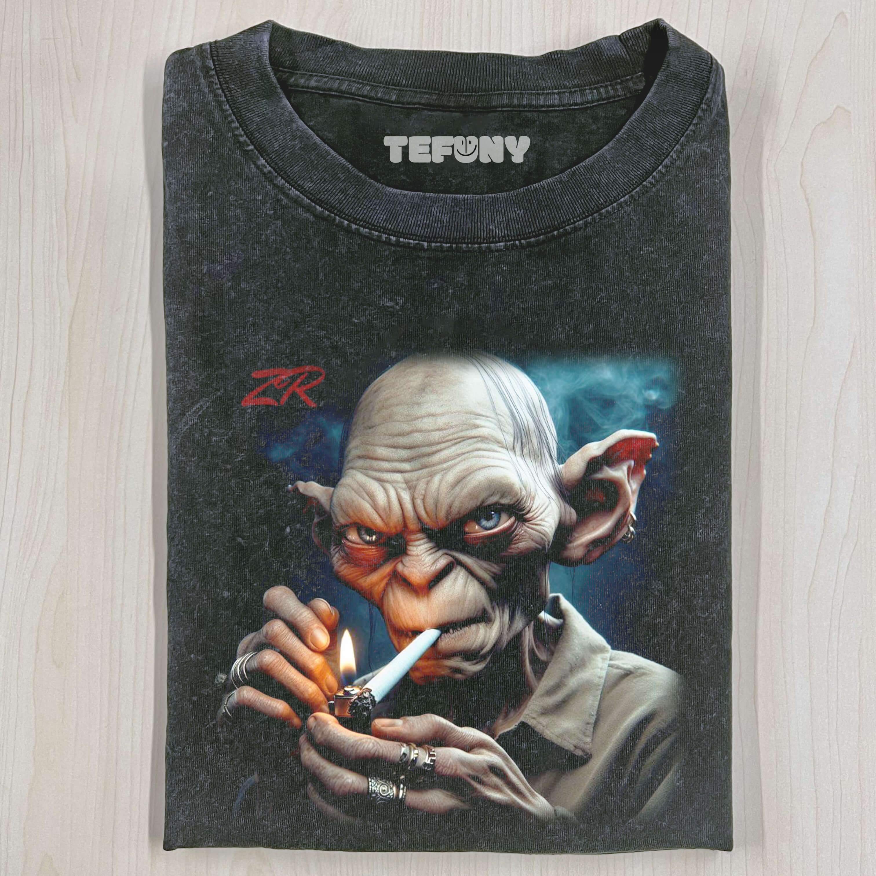 GOLLUM SMOKING T-SHIRT
