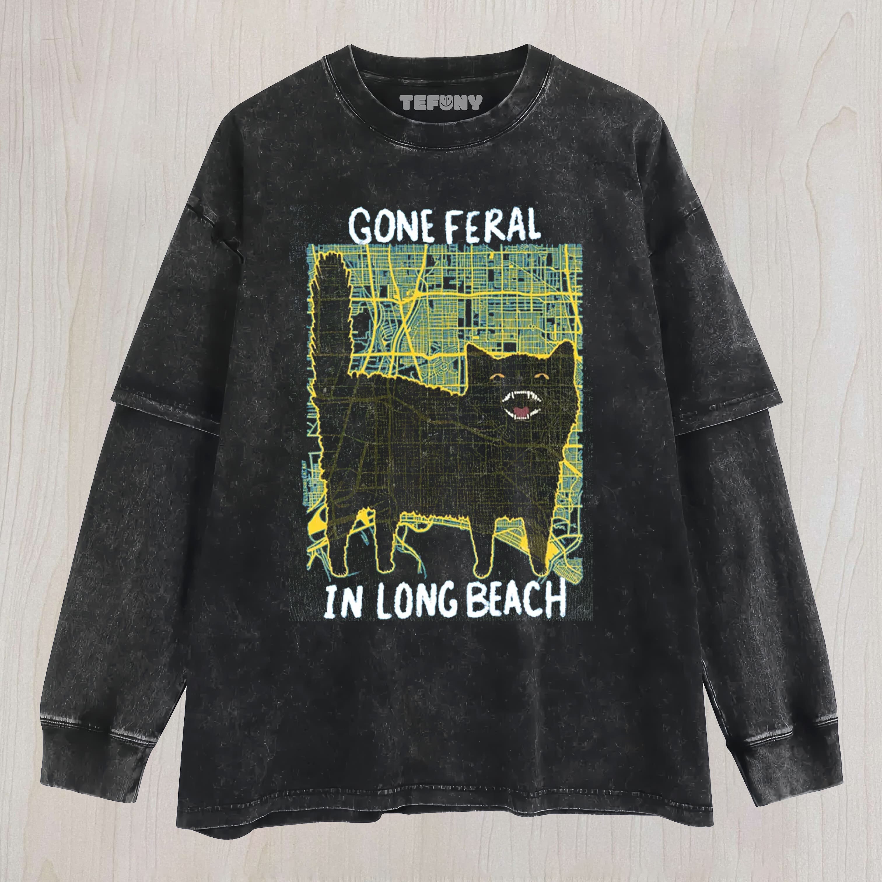 GONE FERAL LONG BEACH LAYERED LONG SLEEVE