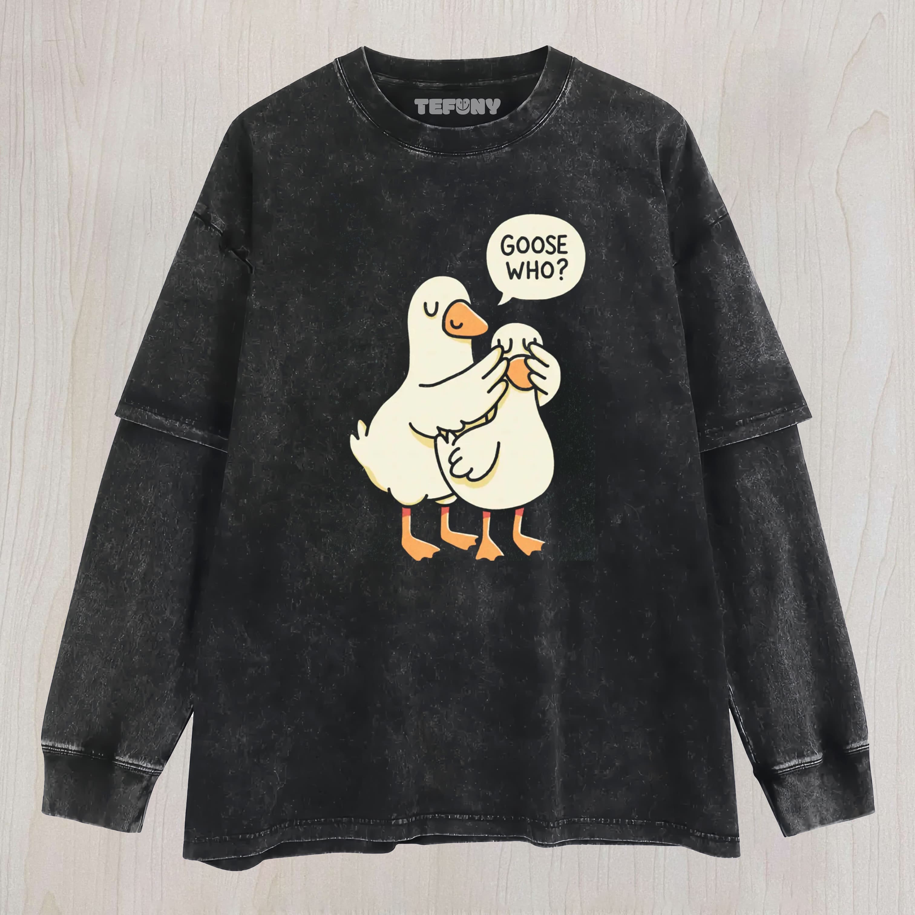GOOSE WHO UNISEX TEE, TANK TOP, LAYERED LS, SWEATSHIRT & HOODIE