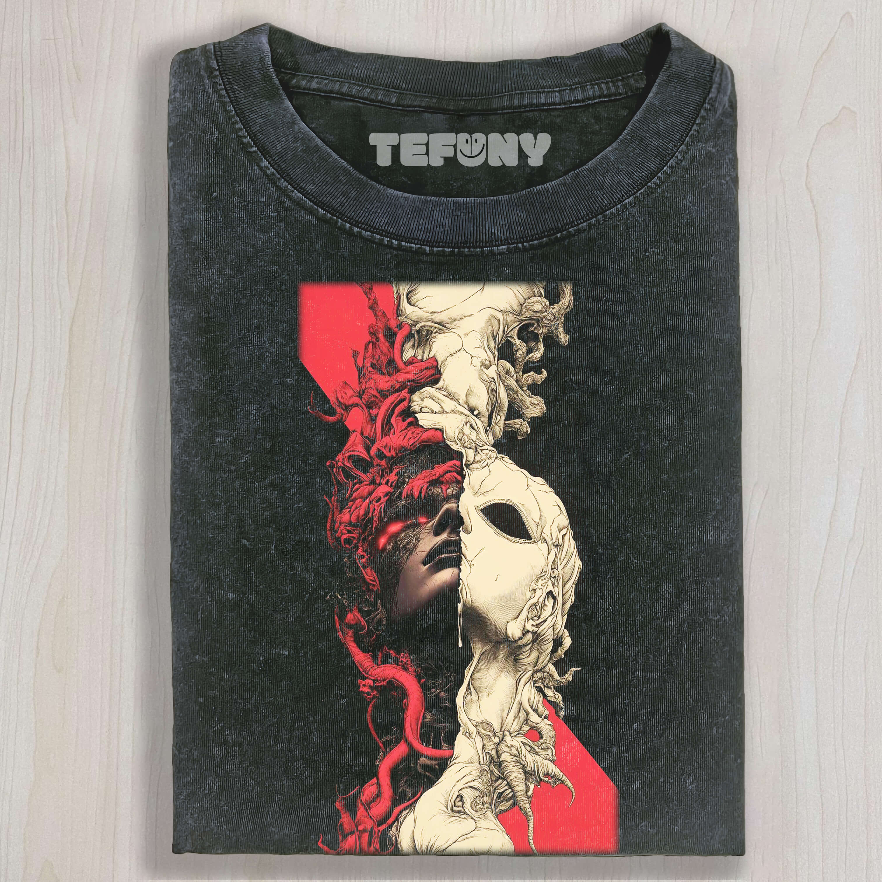 GOTHIC DOUBLE-SIDED MASK TEE & SWEAT & HOOD