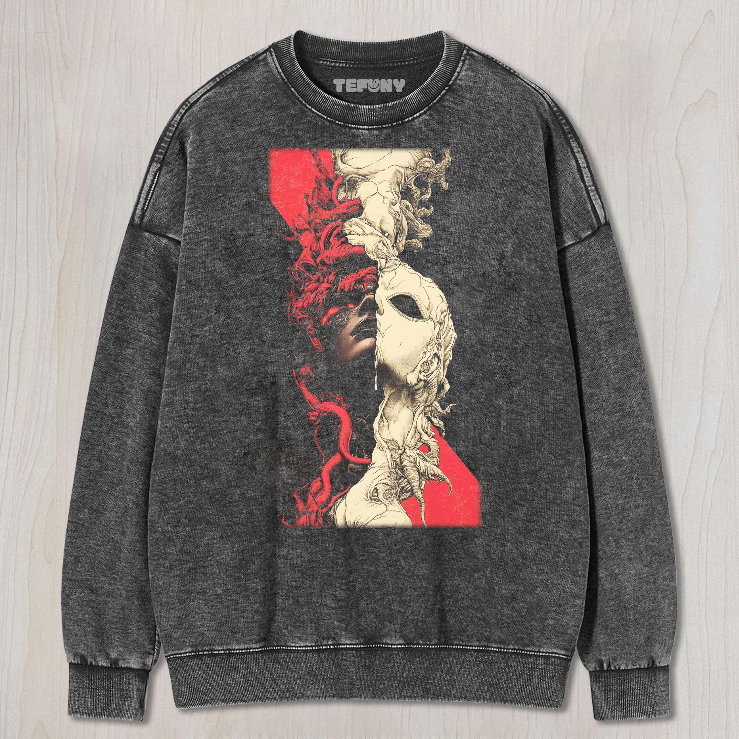 GOTHIC DOUBLE-SIDED MASK TEE & SWEAT & HOOD