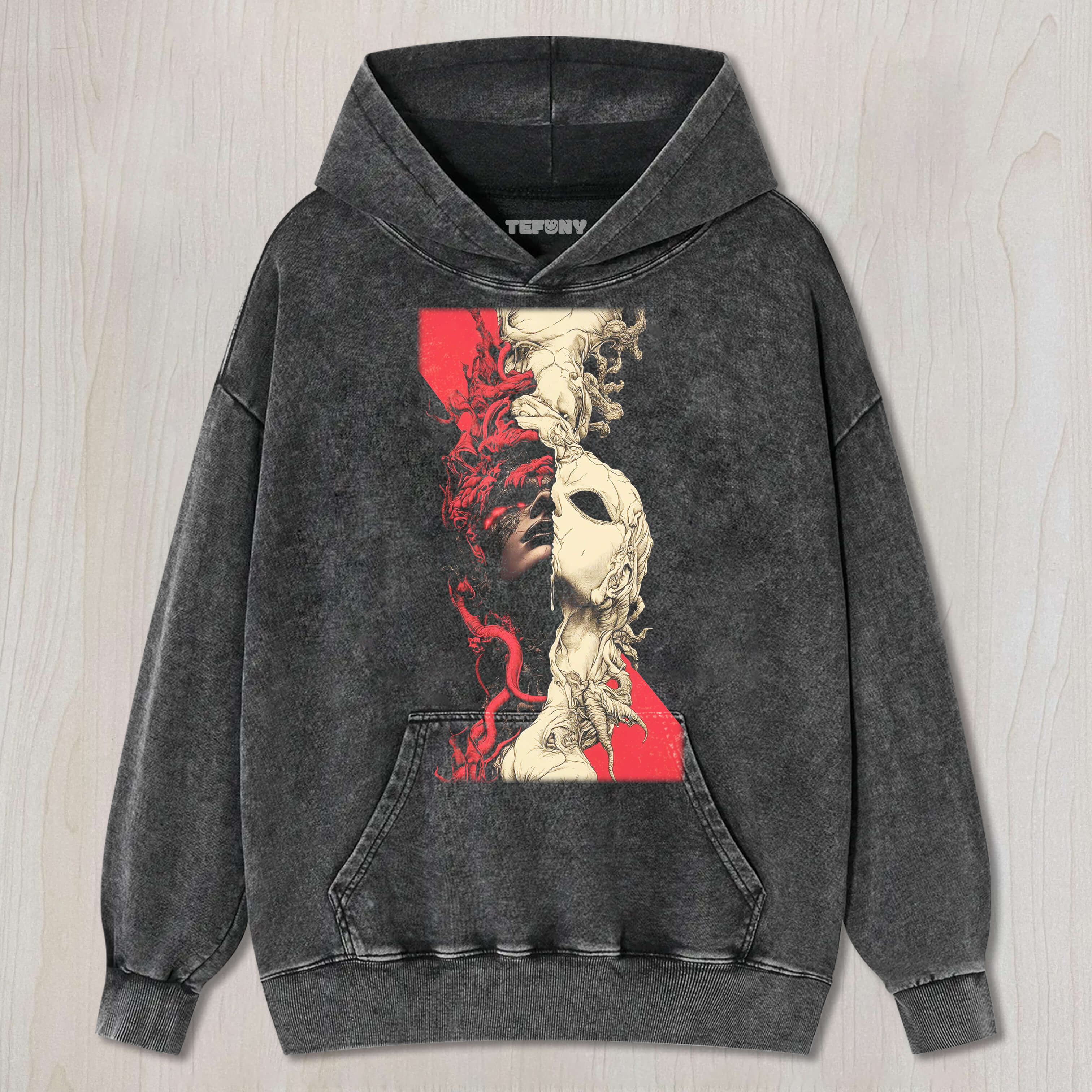 GOTHIC DOUBLE-SIDED MASK TEE & SWEAT & HOOD