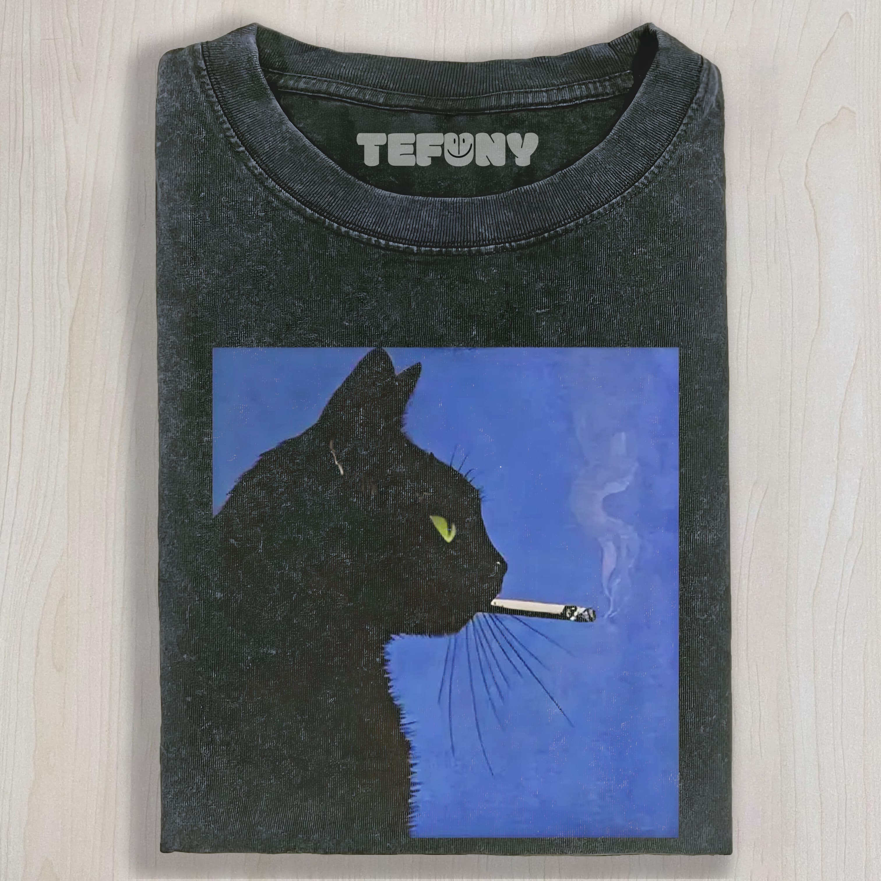 GRAPHIC SMOKING CAT UNISEX TEE, TANK TOP, LAYERED LS, SWEATSHIRT & HOODIE