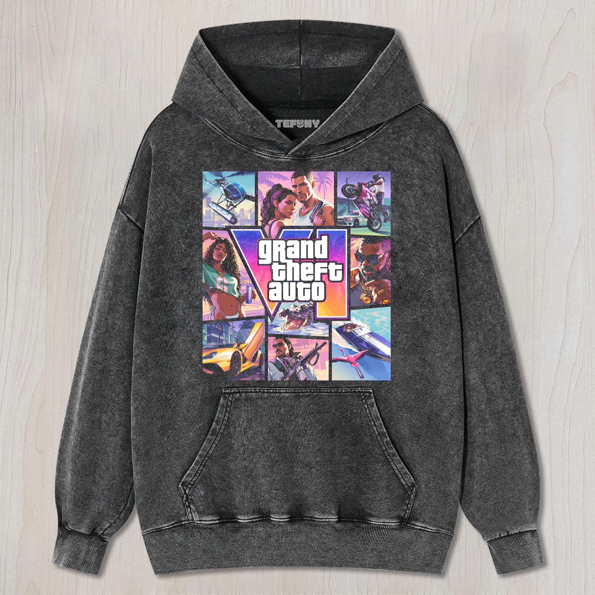 GTA VI V11 UNISEX TEE, TANK TOP, LAYERED LS, SWEATSHIRT & HOODIE