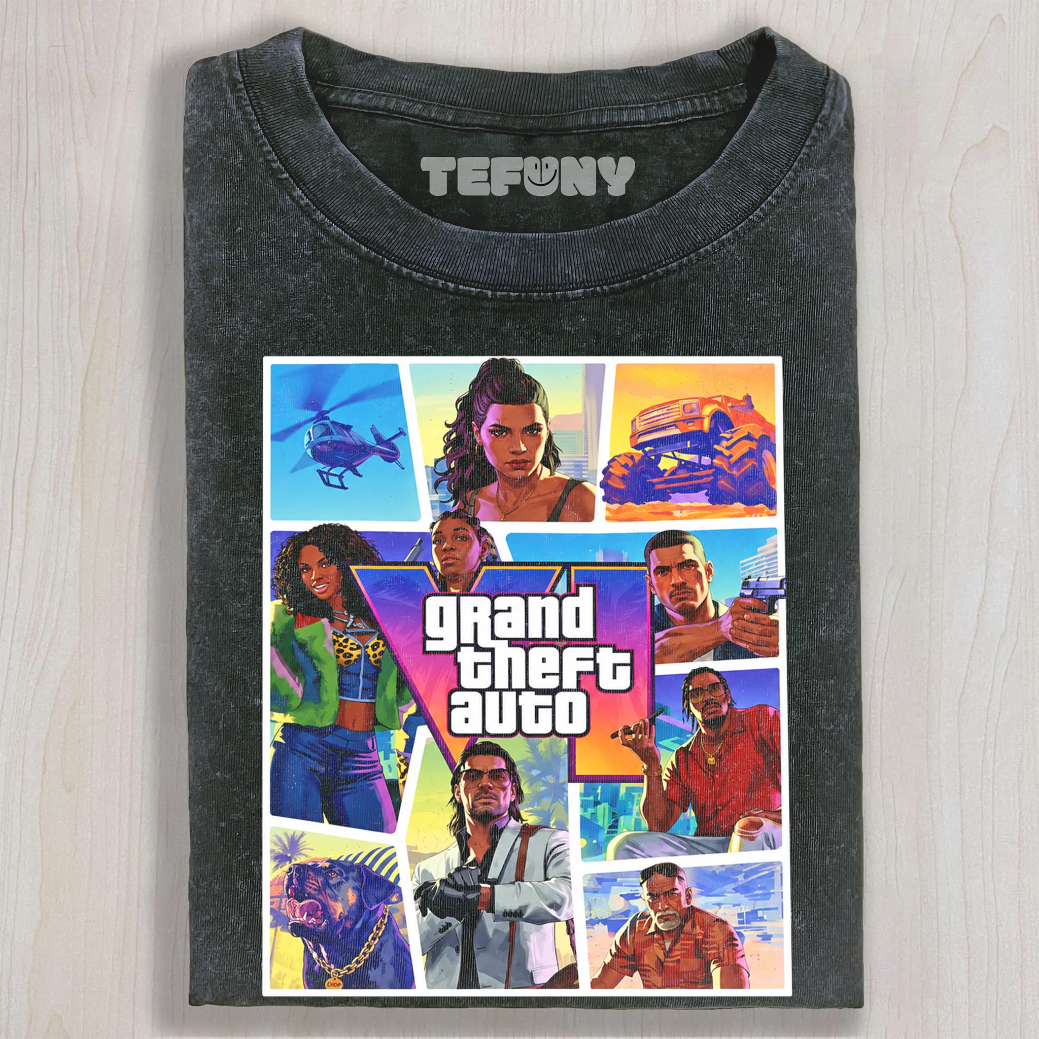 GTA VI V6 UNISEX TEE, TANK TOP, LAYERED LS, SWEATSHIRT & HOODIE