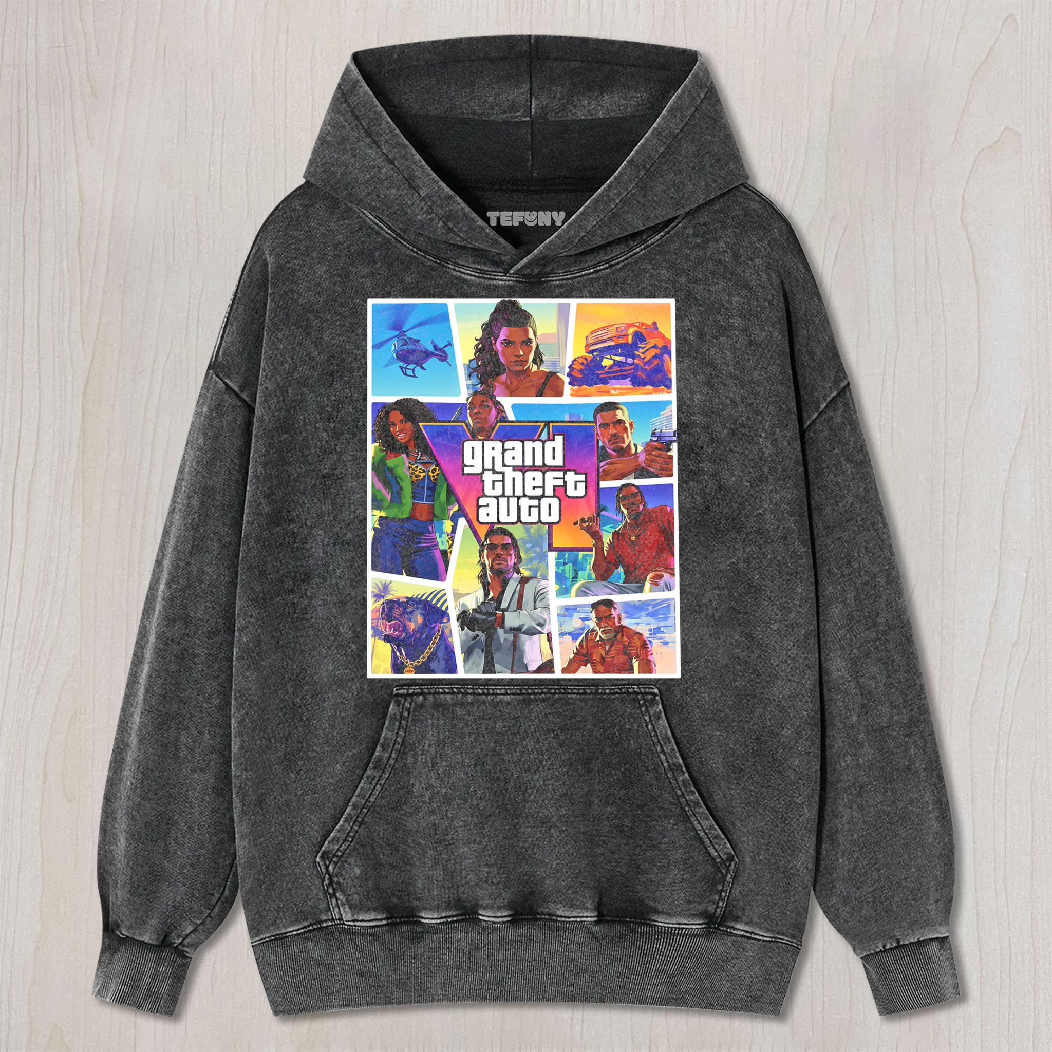 GTA VI V6 UNISEX TEE, TANK TOP, LAYERED LS, SWEATSHIRT & HOODIE