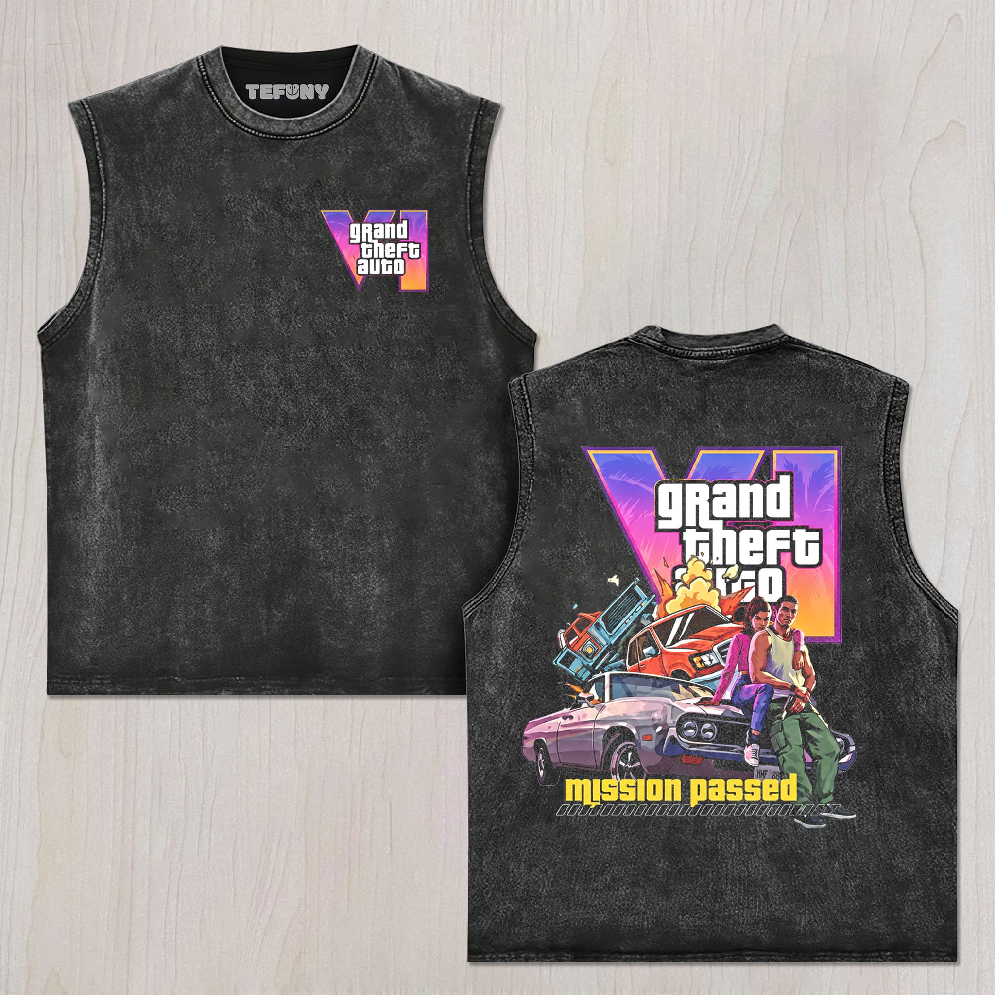 GTA VI V7 UNISEX TEE, TANK TOP, LAYERED LS, SWEATSHIRT & HOODIE