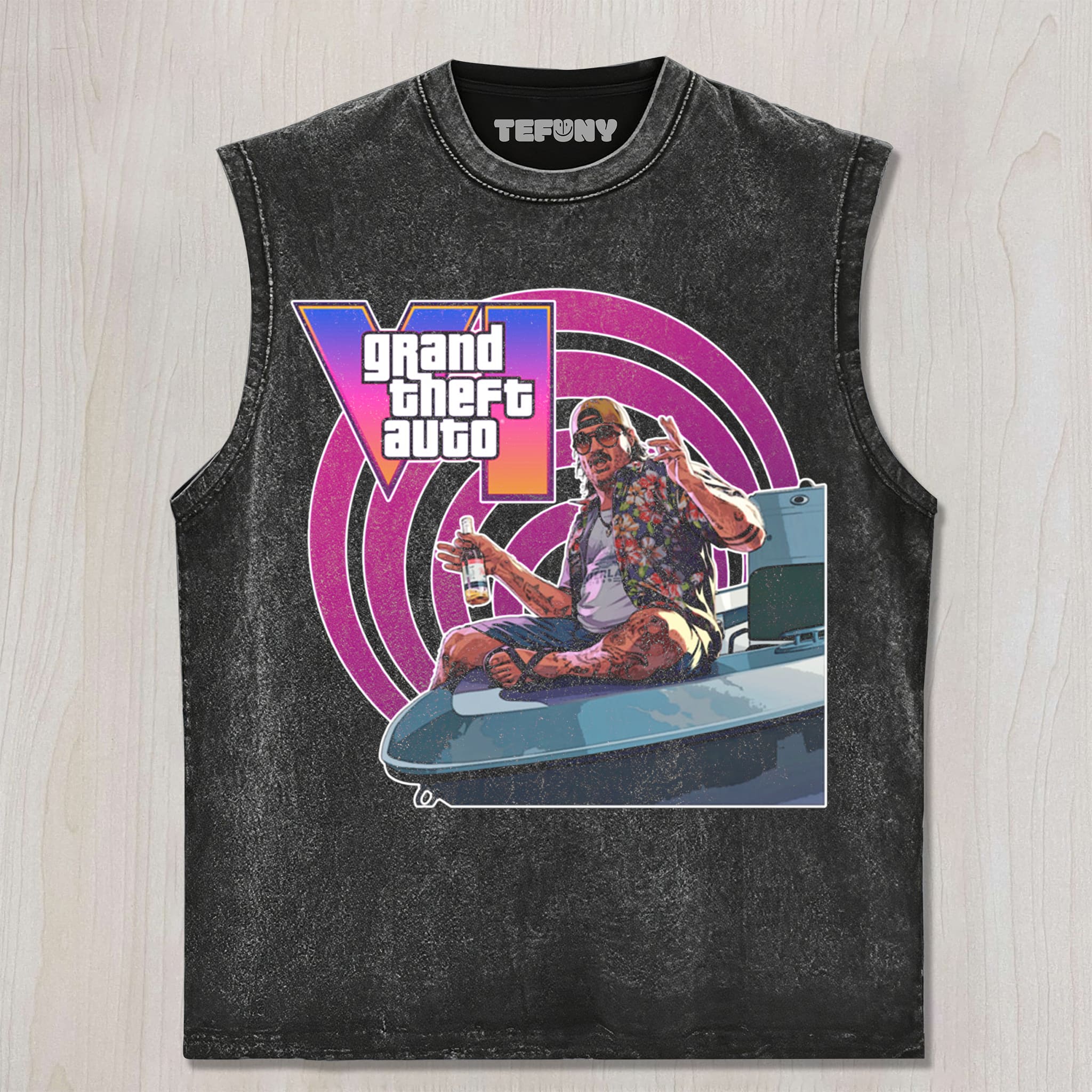 GTA VI V1 UNISEX TEE, TANK TOP, LAYERED LS, SWEATSHIRT & HOODIE