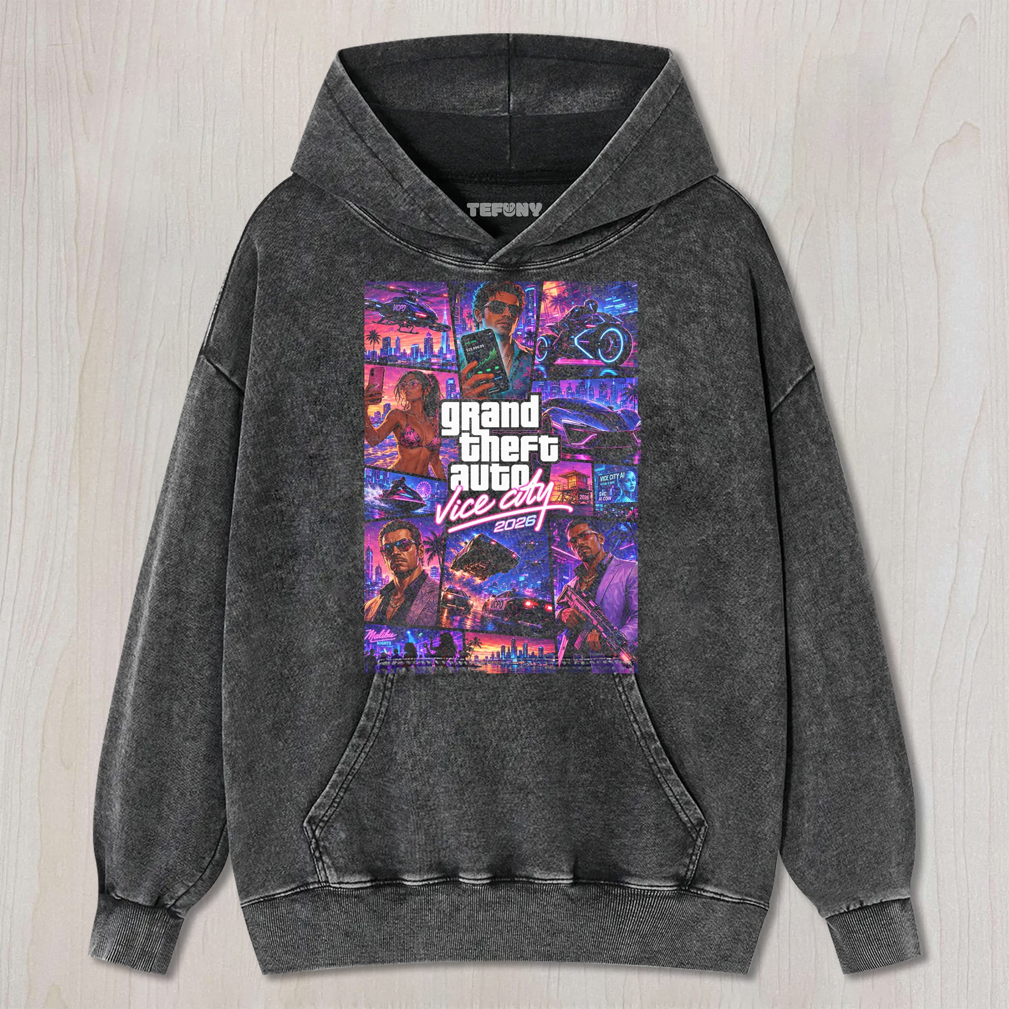 GTA VI V2 UNISEX TEE, TANK TOP, LAYERED LS, SWEATSHIRT & HOODIE
