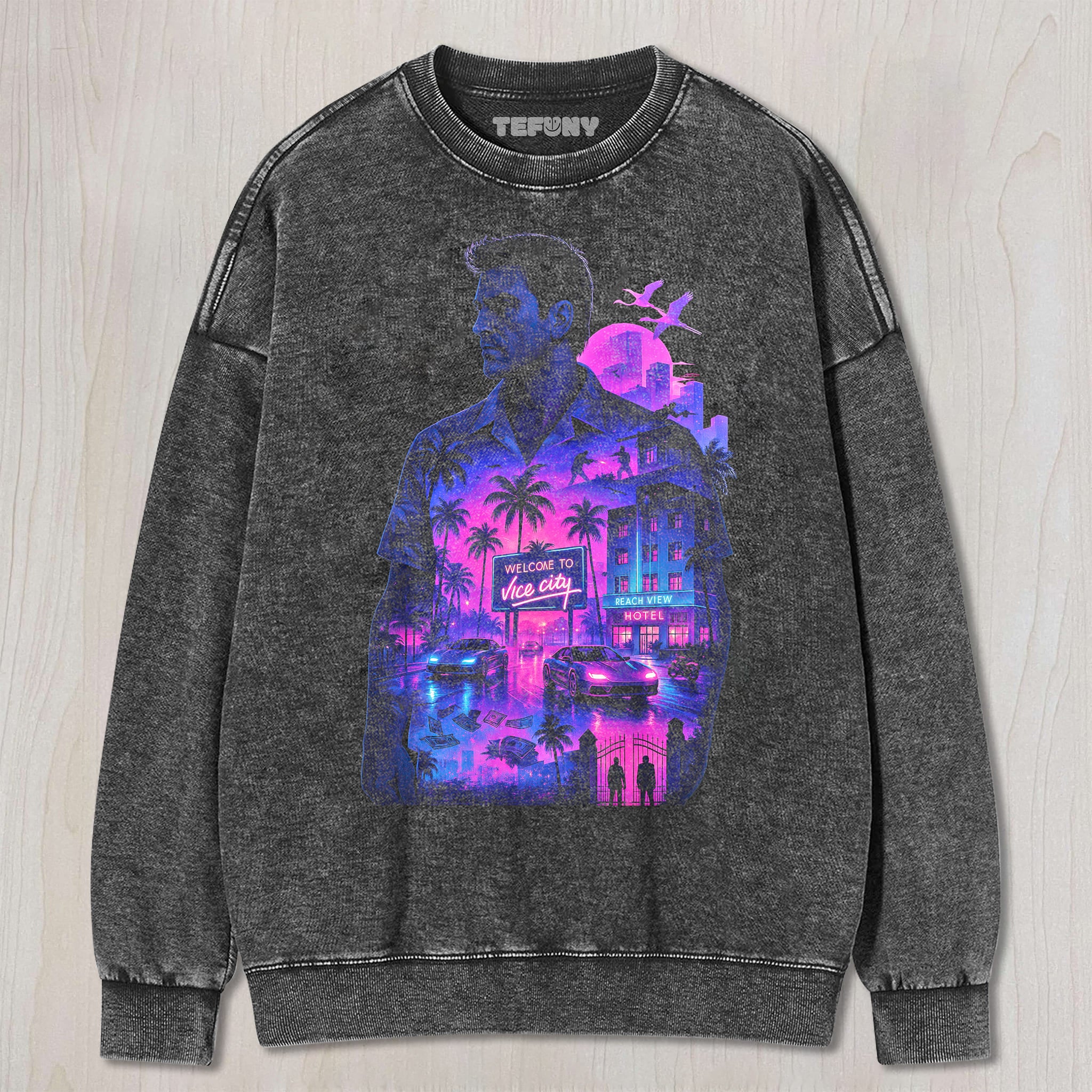 GTA VI V4 UNISEX TEE, TANK TOP, LAYERED LS, SWEATSHIRT & HOODIE
